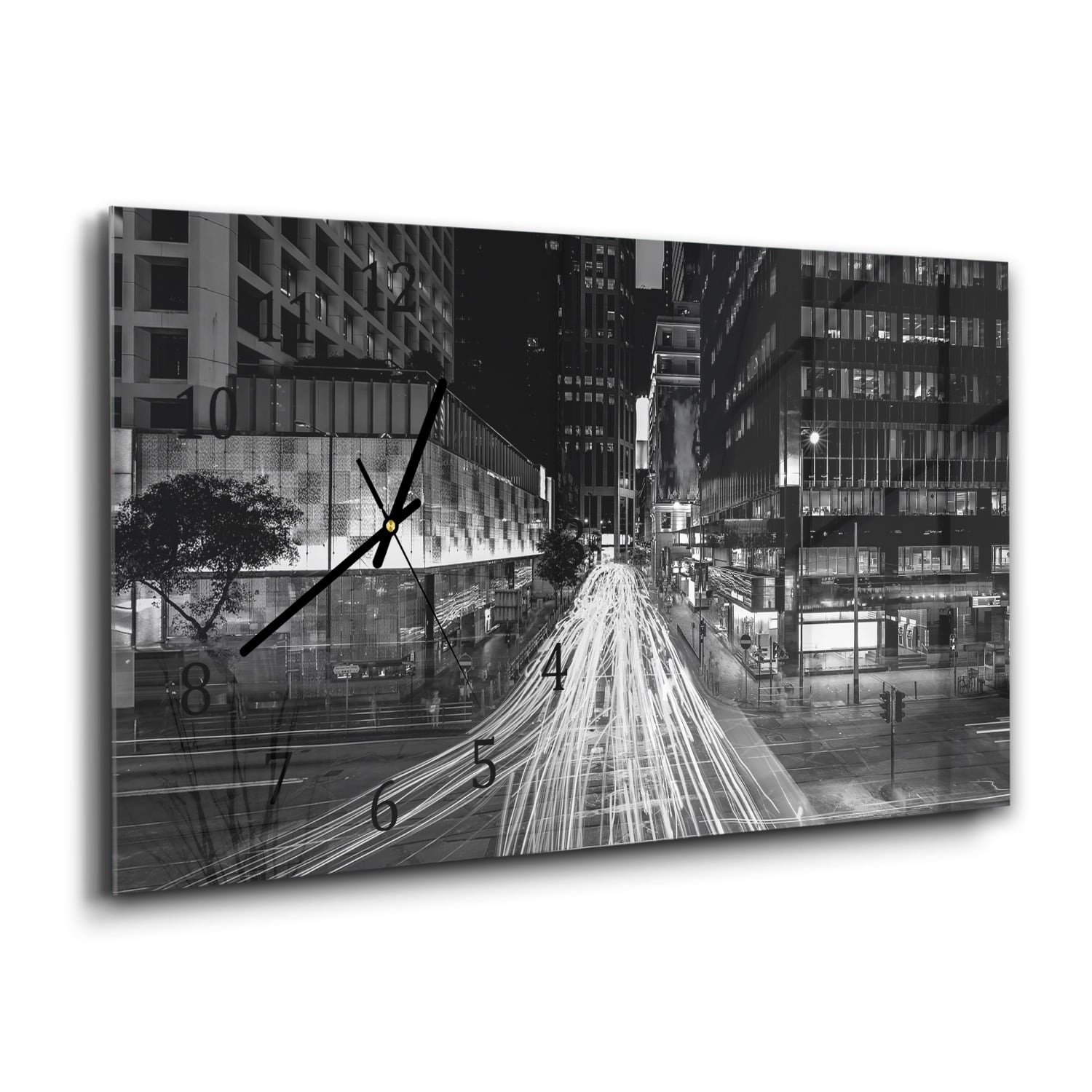 Wanduhr 60x30 - Bewegte Lichter