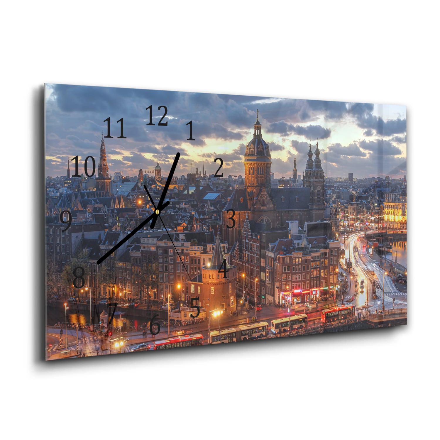 Wanduhr 60x30 - Amsterdam