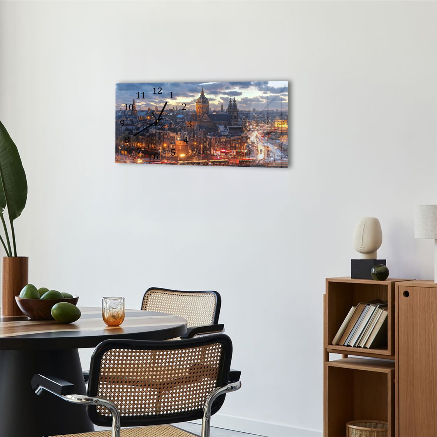 Wanduhr 60x30 - Amsterdam