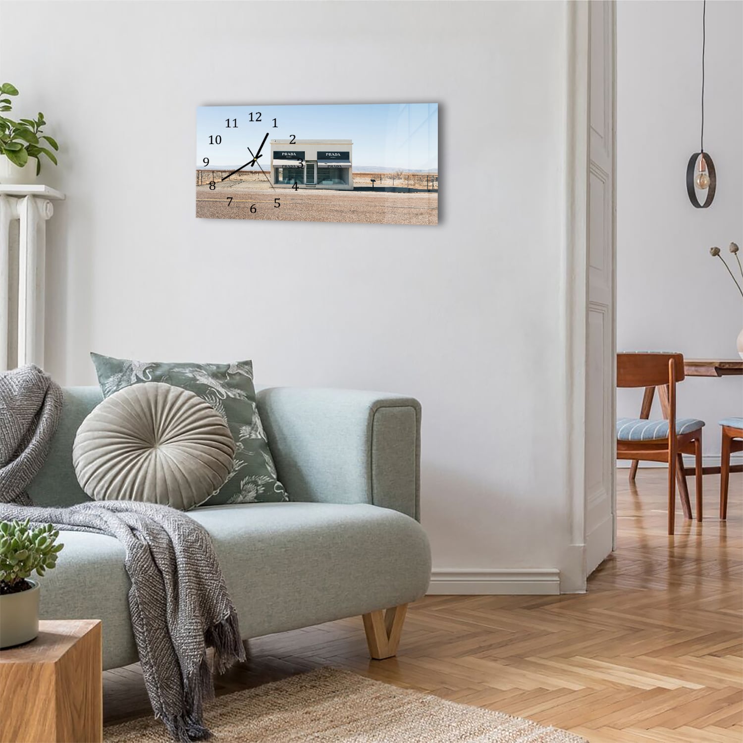 Wanduhr 60x30 - Prada Marfa