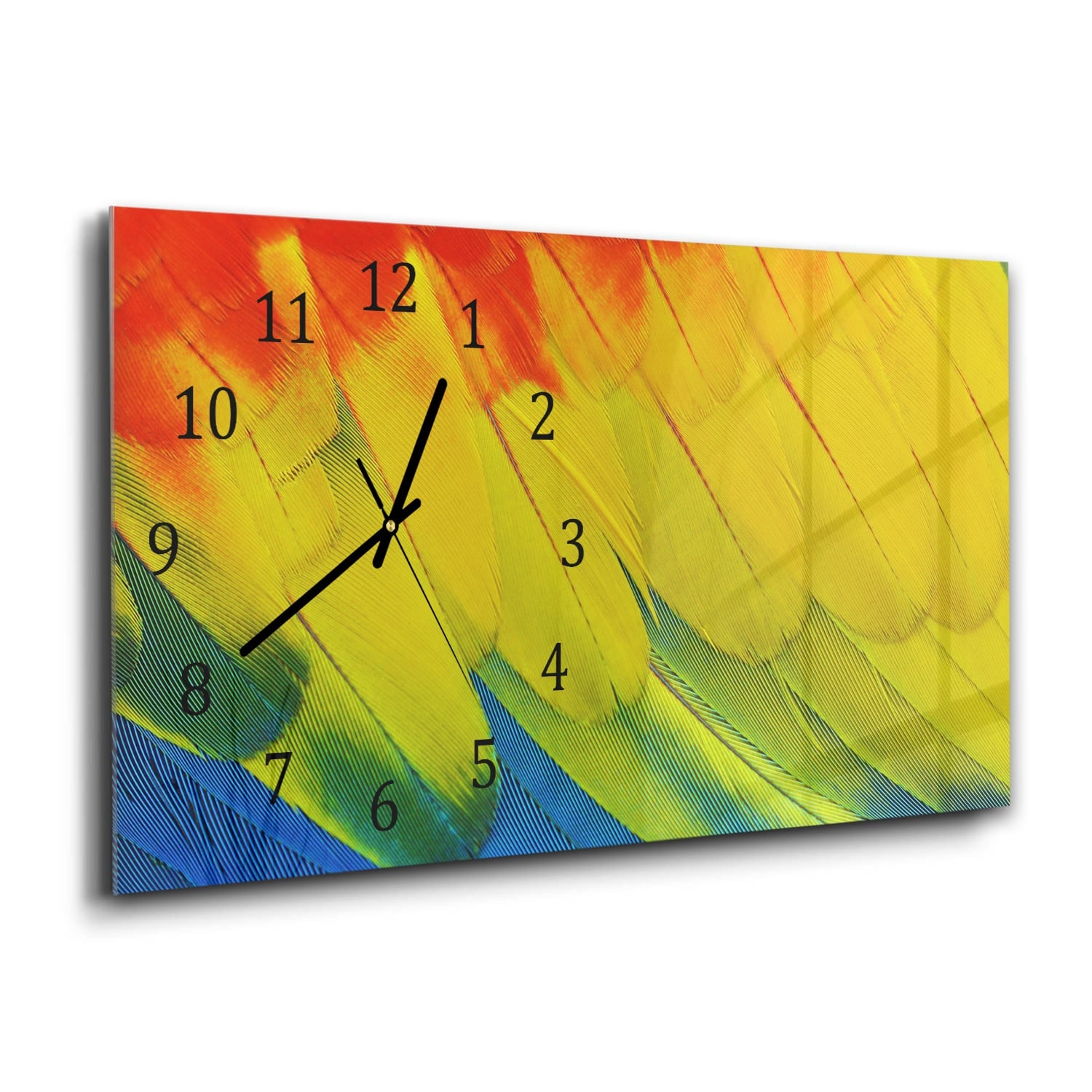 Wanduhr 60x30 - Flügel der Farbe