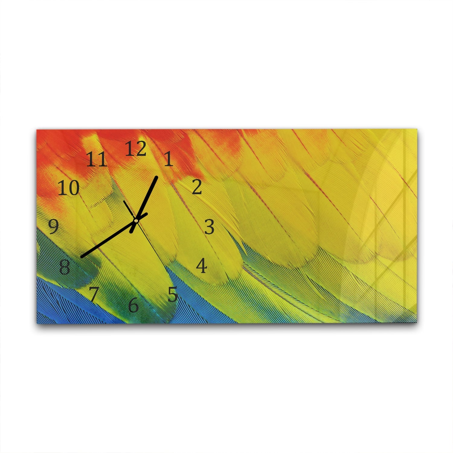 Wanduhr 60x30 - Flügel der Farbe