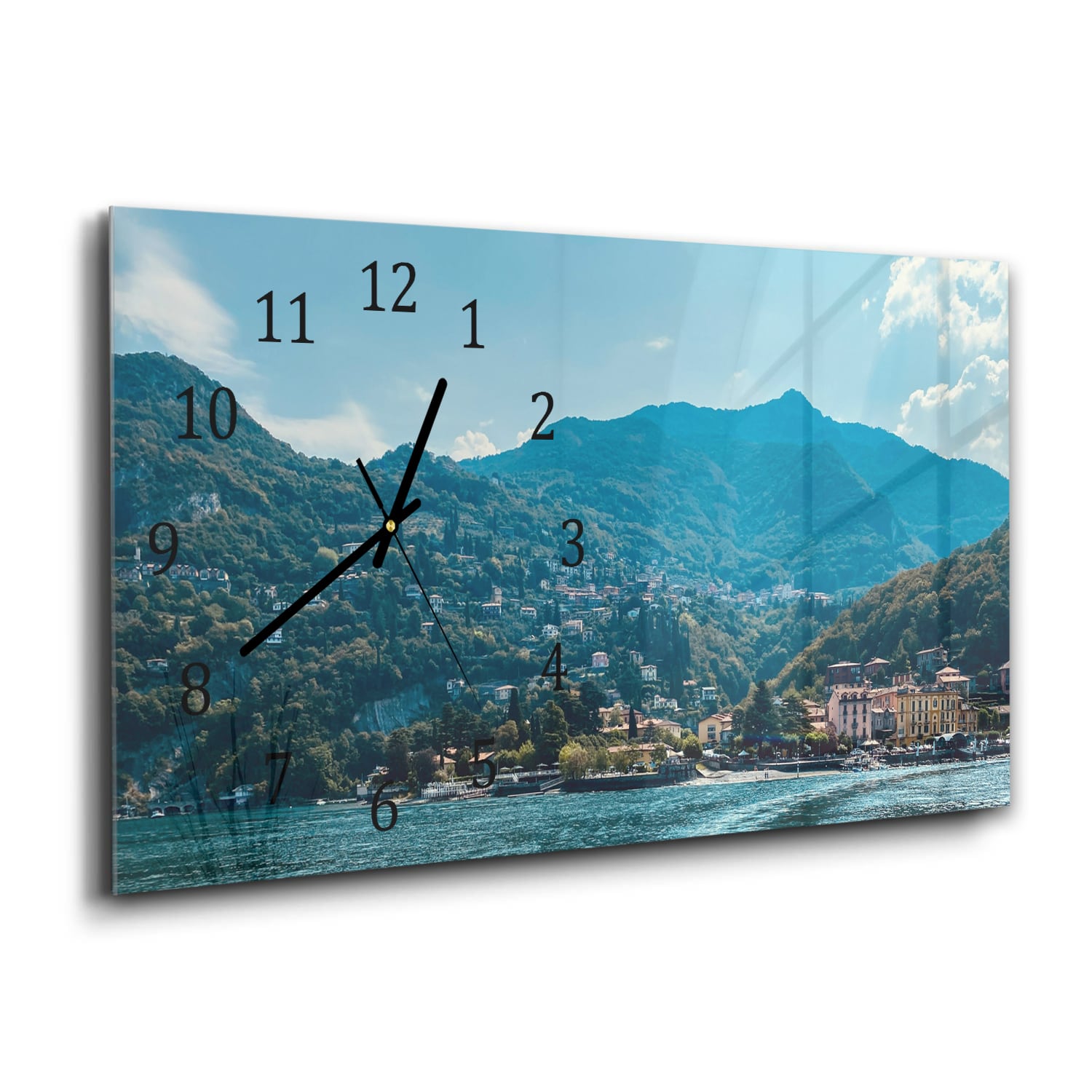 Wanduhr 60x30 - Varenna in Italien