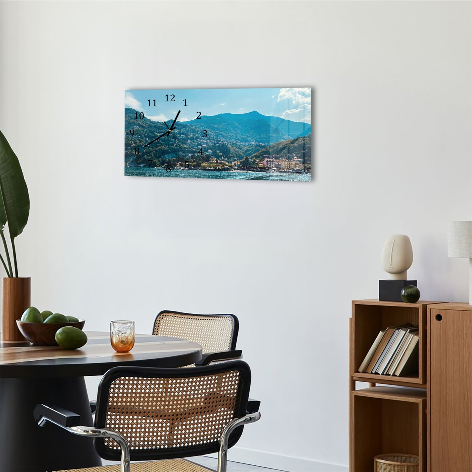 Wanduhr 60x30 - Varenna in Italien