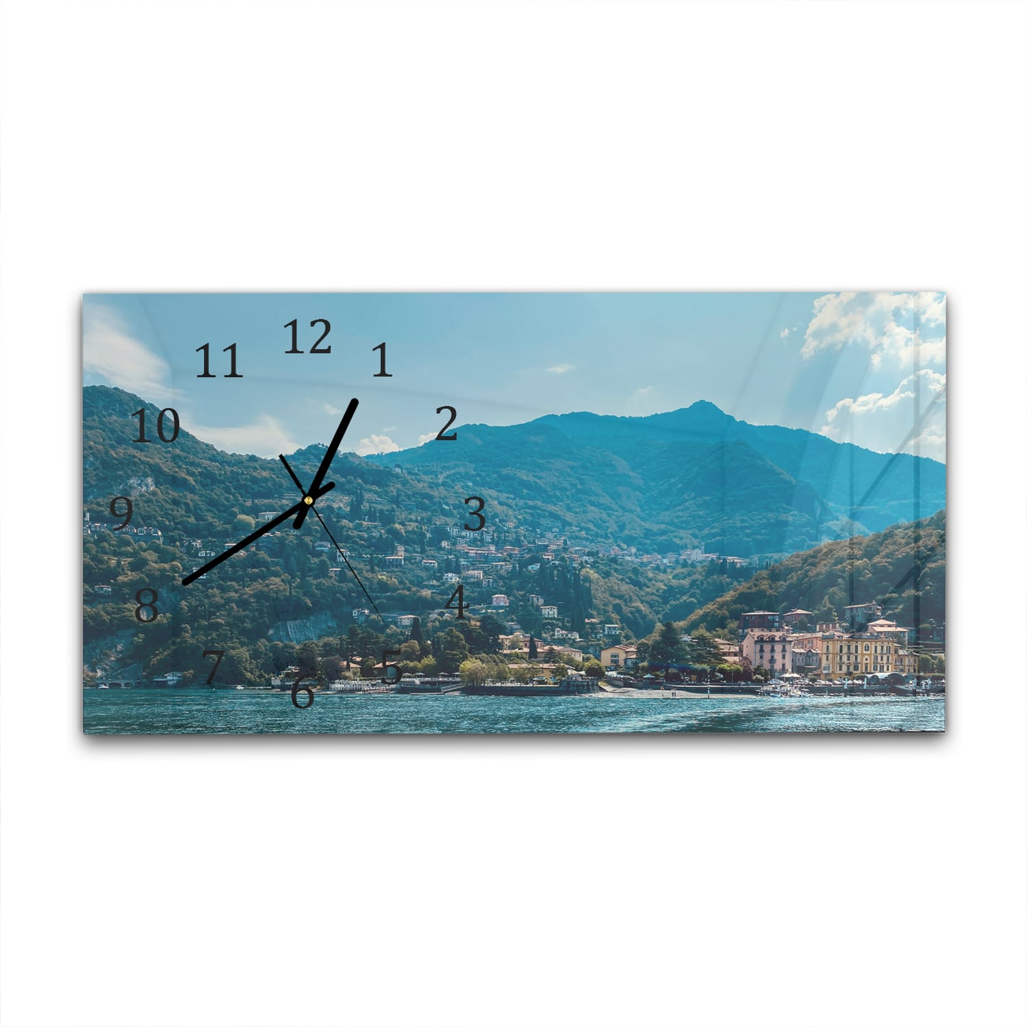 Wanduhr 60x30 - Varenna in Italien