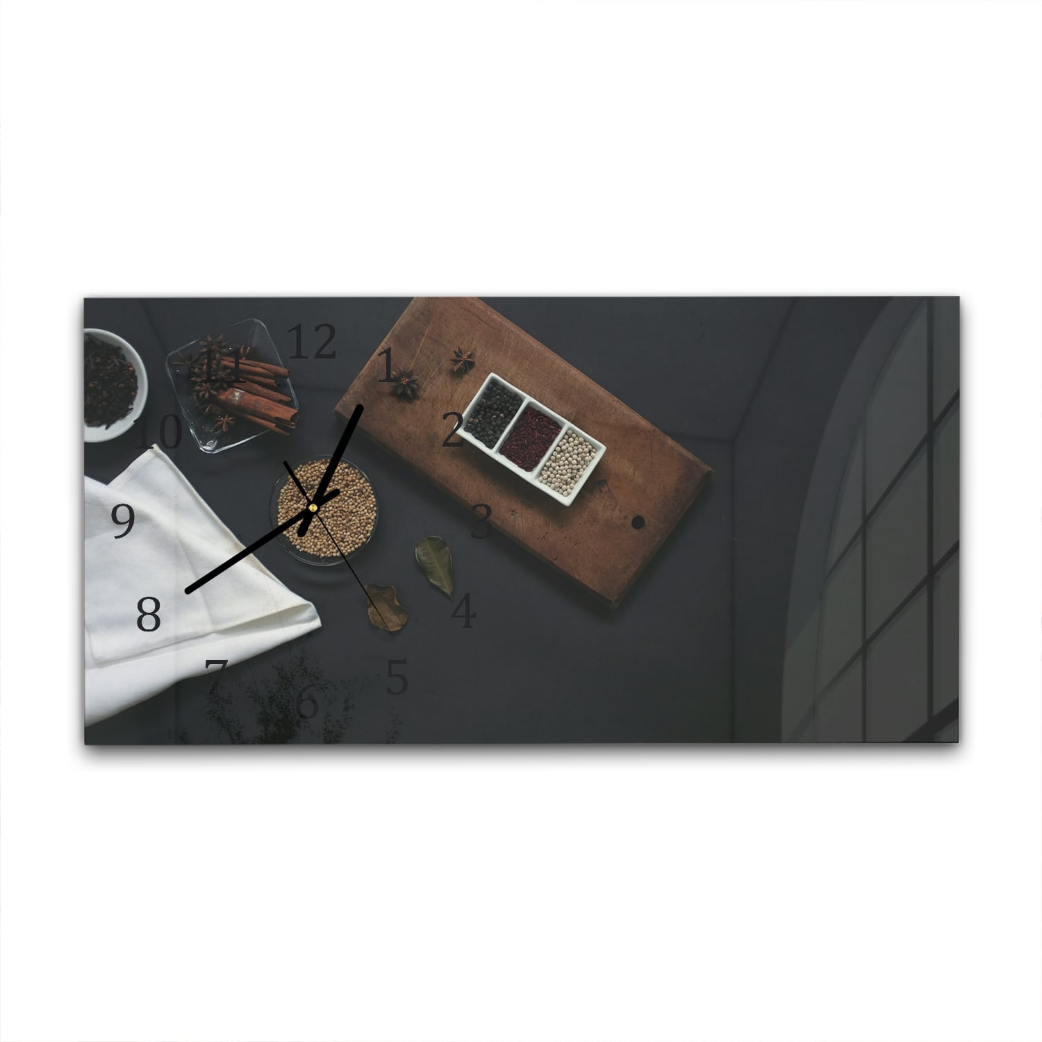 Wanduhr 60x30 - Geschmackvolle Komposition