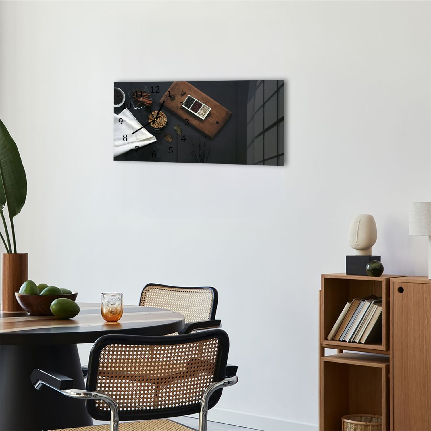 Wanduhr 60x30 - Geschmackvolle Komposition