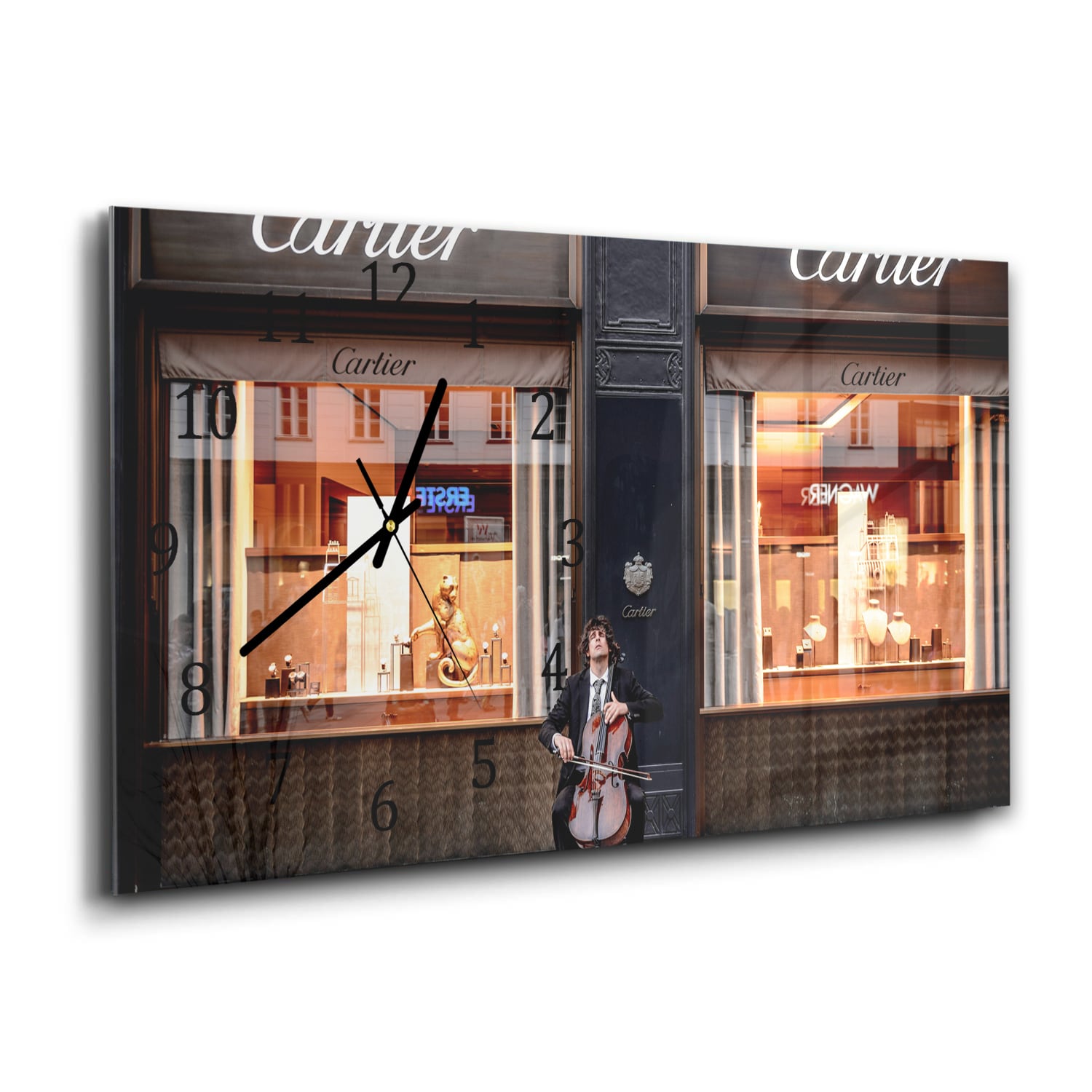 Wanduhr 60x30 - Cartier-Geschäft