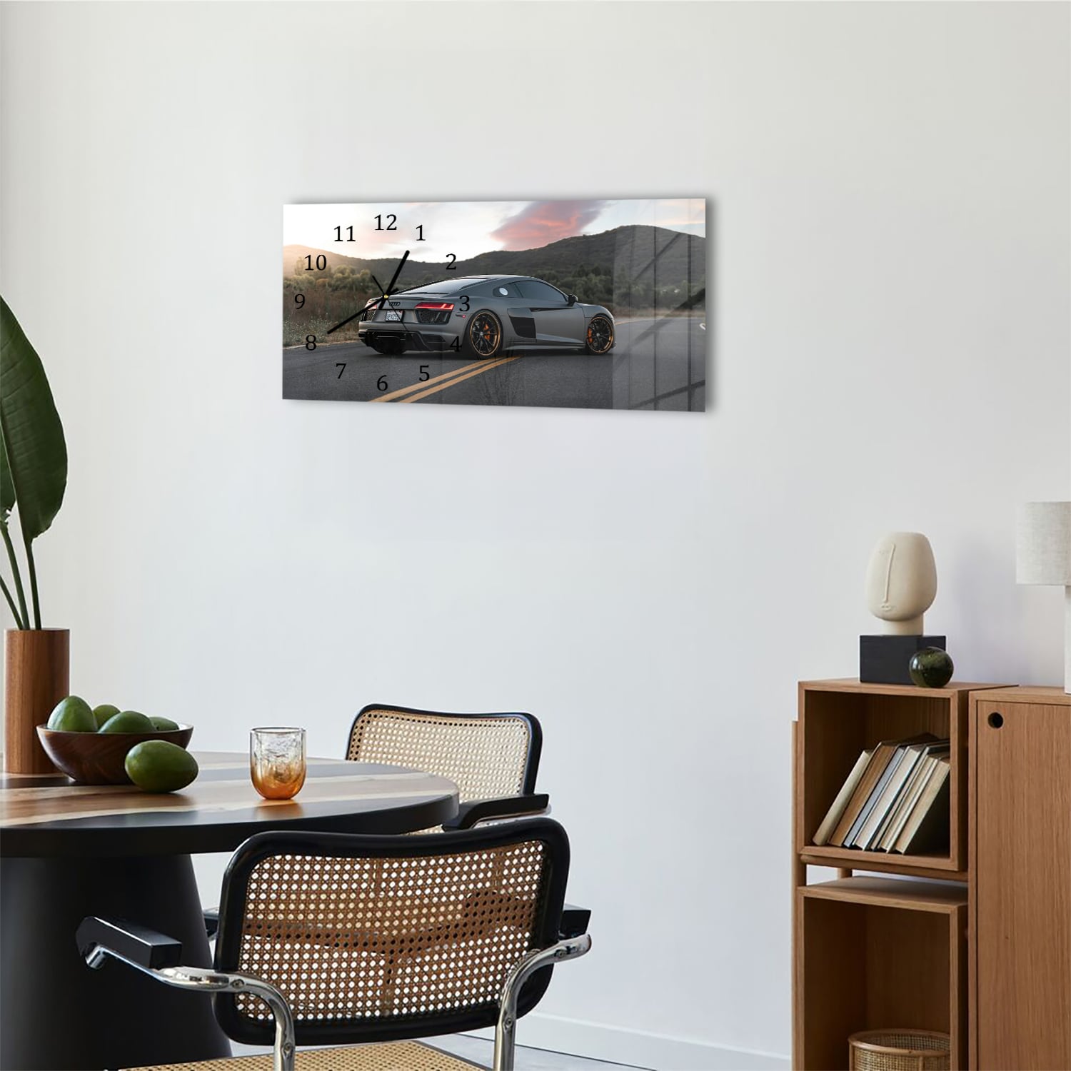 Wanduhr 60x30 - Audi R8