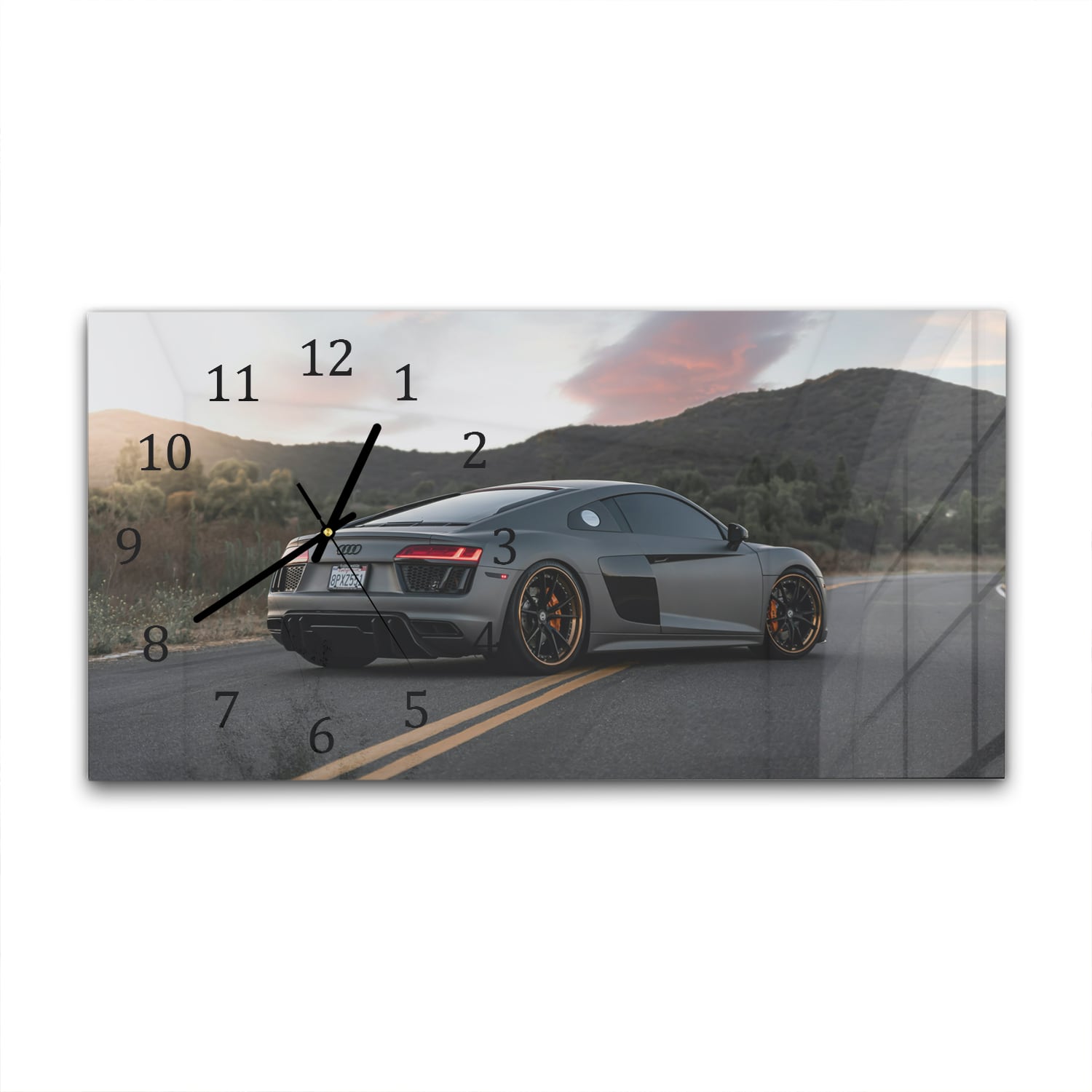 Wanduhr 60x30 - Audi R8