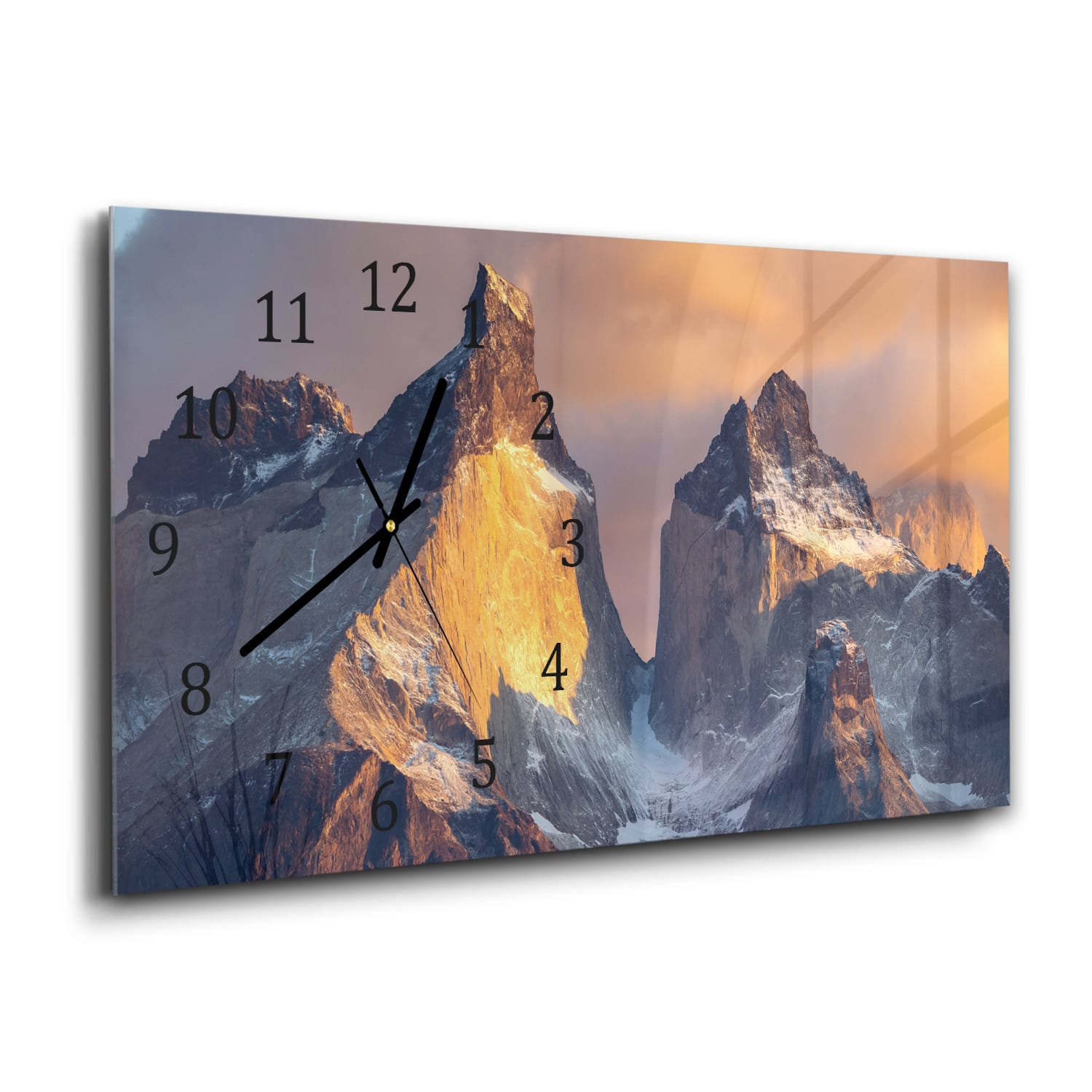 Wanduhr 60x30 - Hohe raue Berge