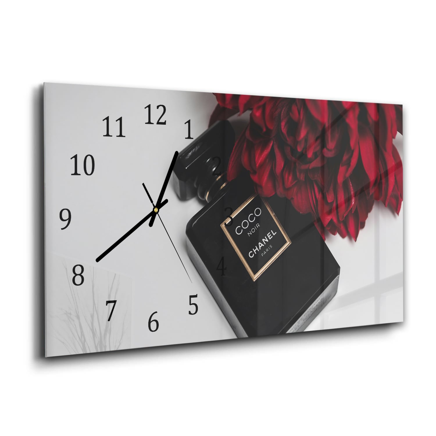 Wanduhr 60x30 - Coco Chanel Parfüm