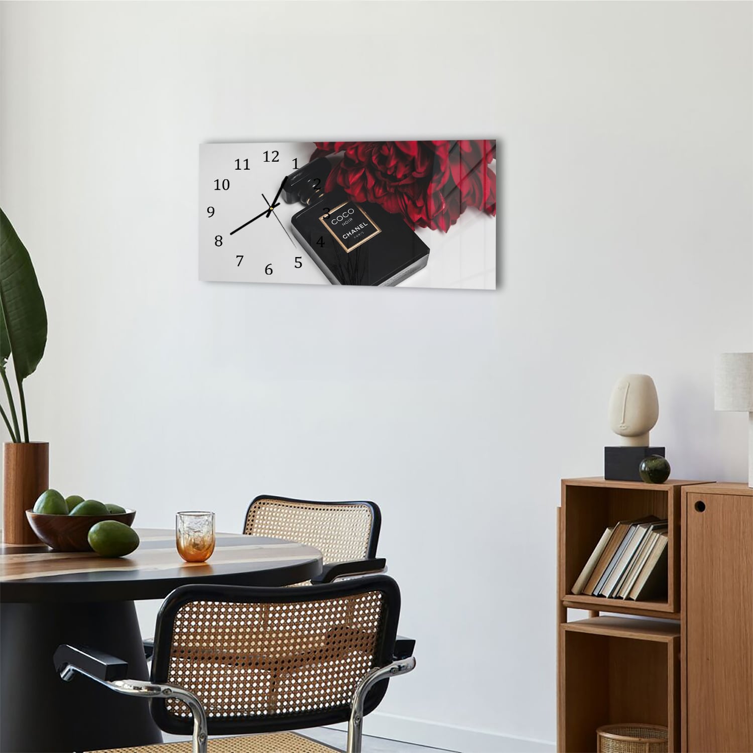 Wanduhr 60x30 - Coco Chanel Parfüm