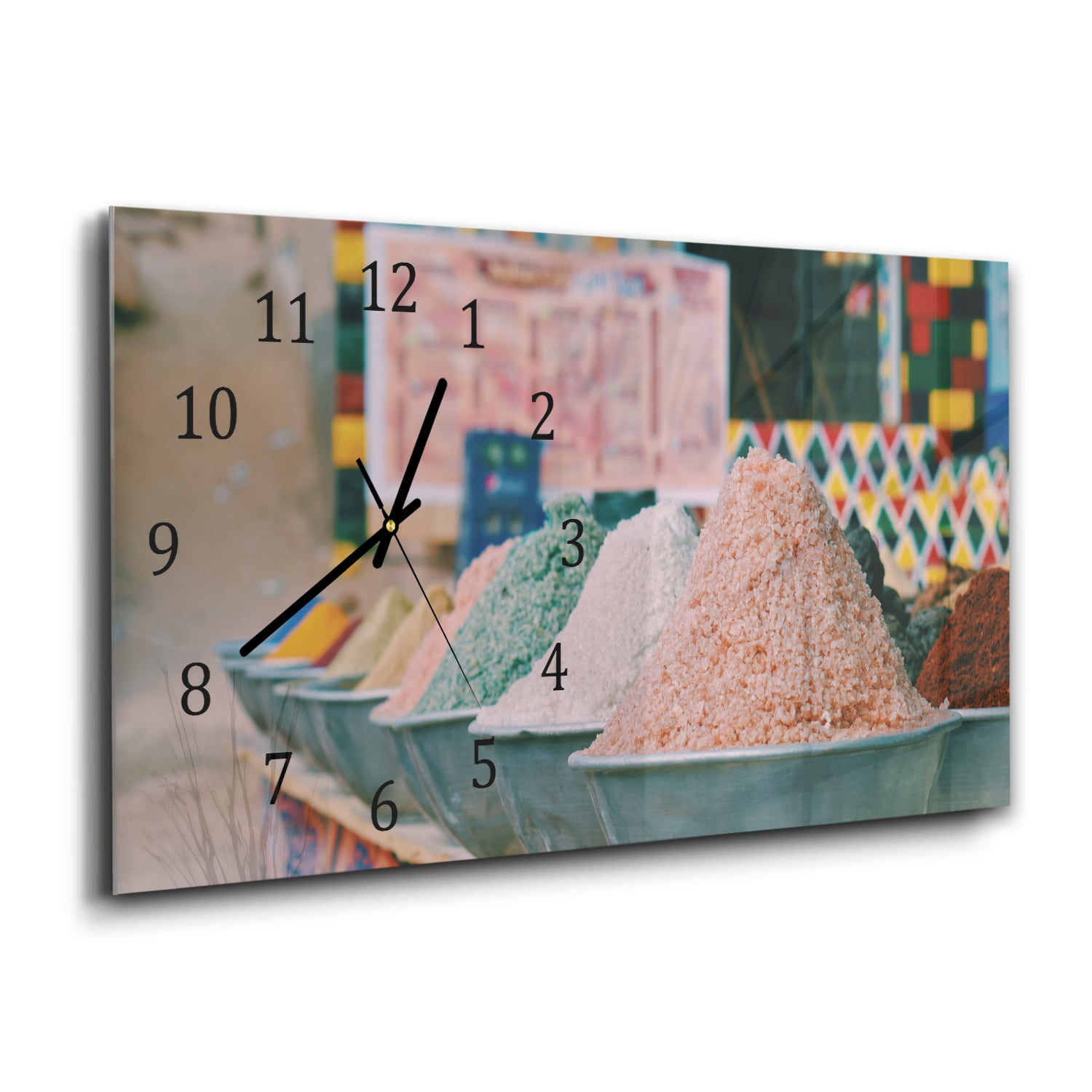 Wanduhr 60x30 - Gewürze und Salz