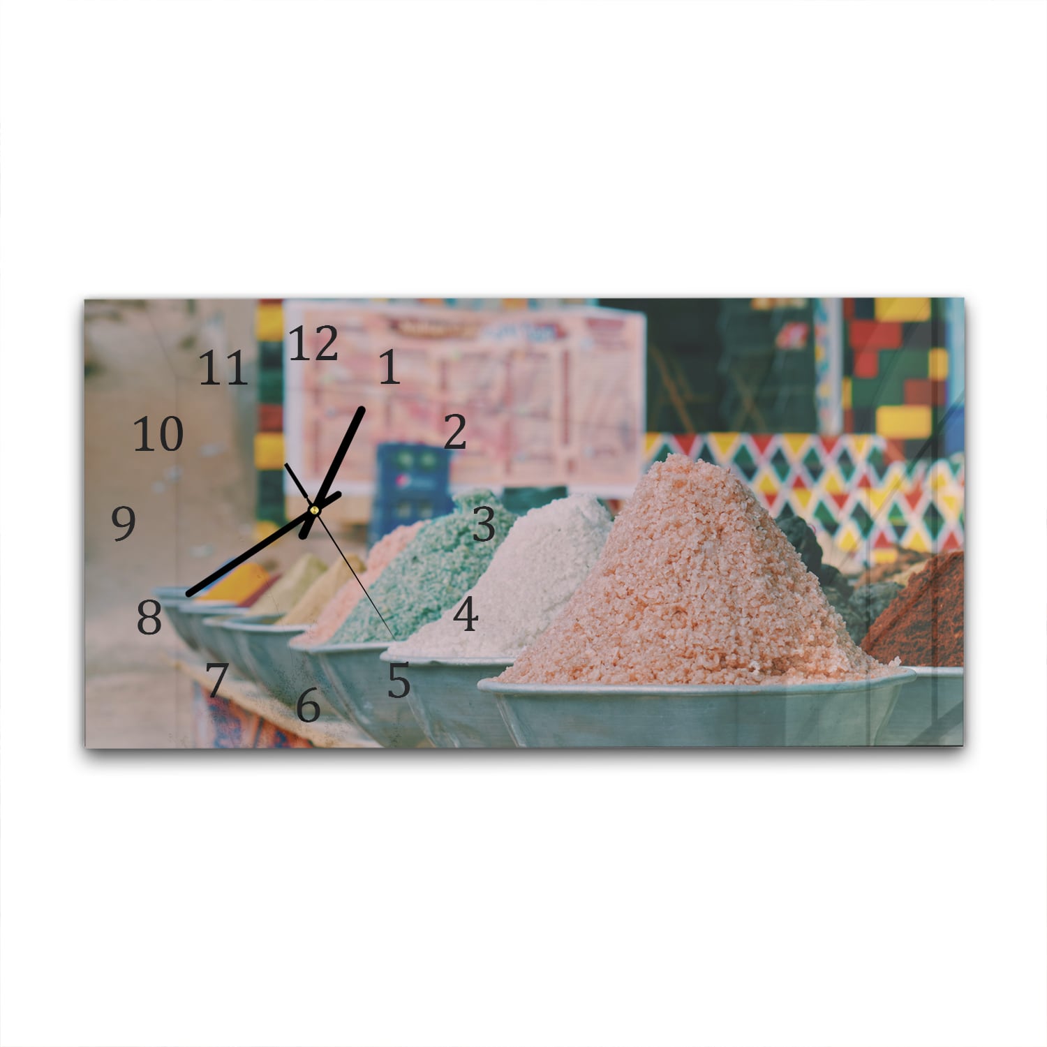 Wanduhr 60x30 - Gewürze und Salz