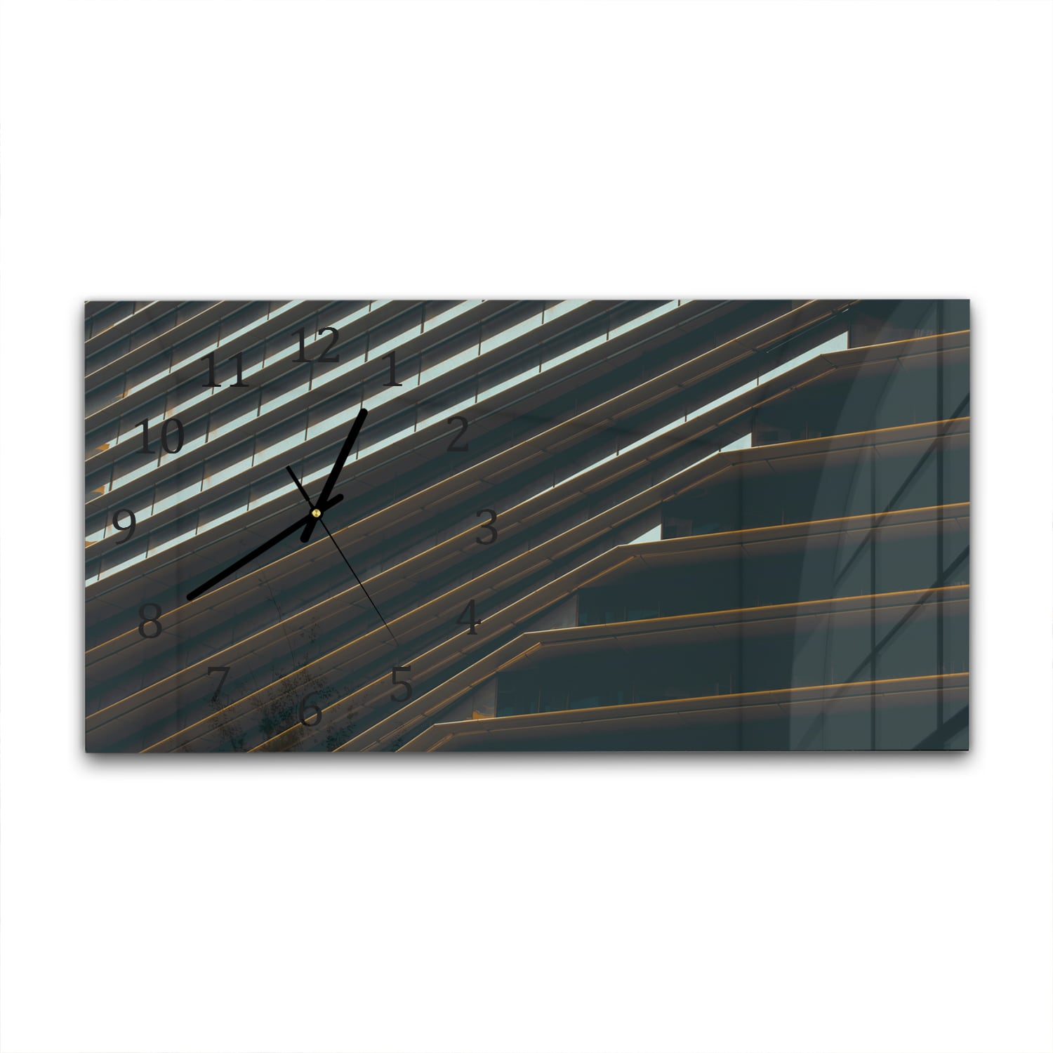 Wanduhr 60x30 - Nahaufnahme eines Gebäudes