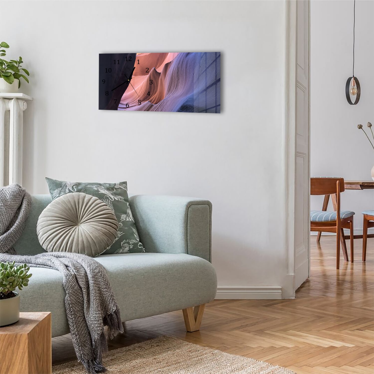 Wanduhr 60x30 - Antelope Canyon