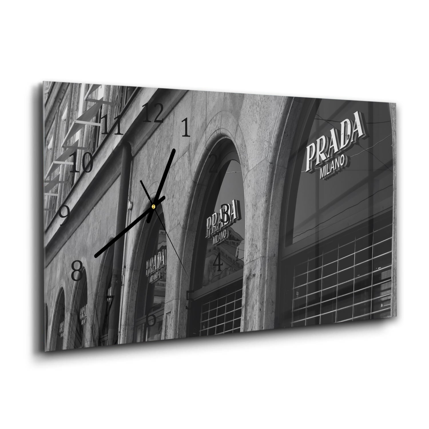 Wanduhr 60x30 - Prada Milano