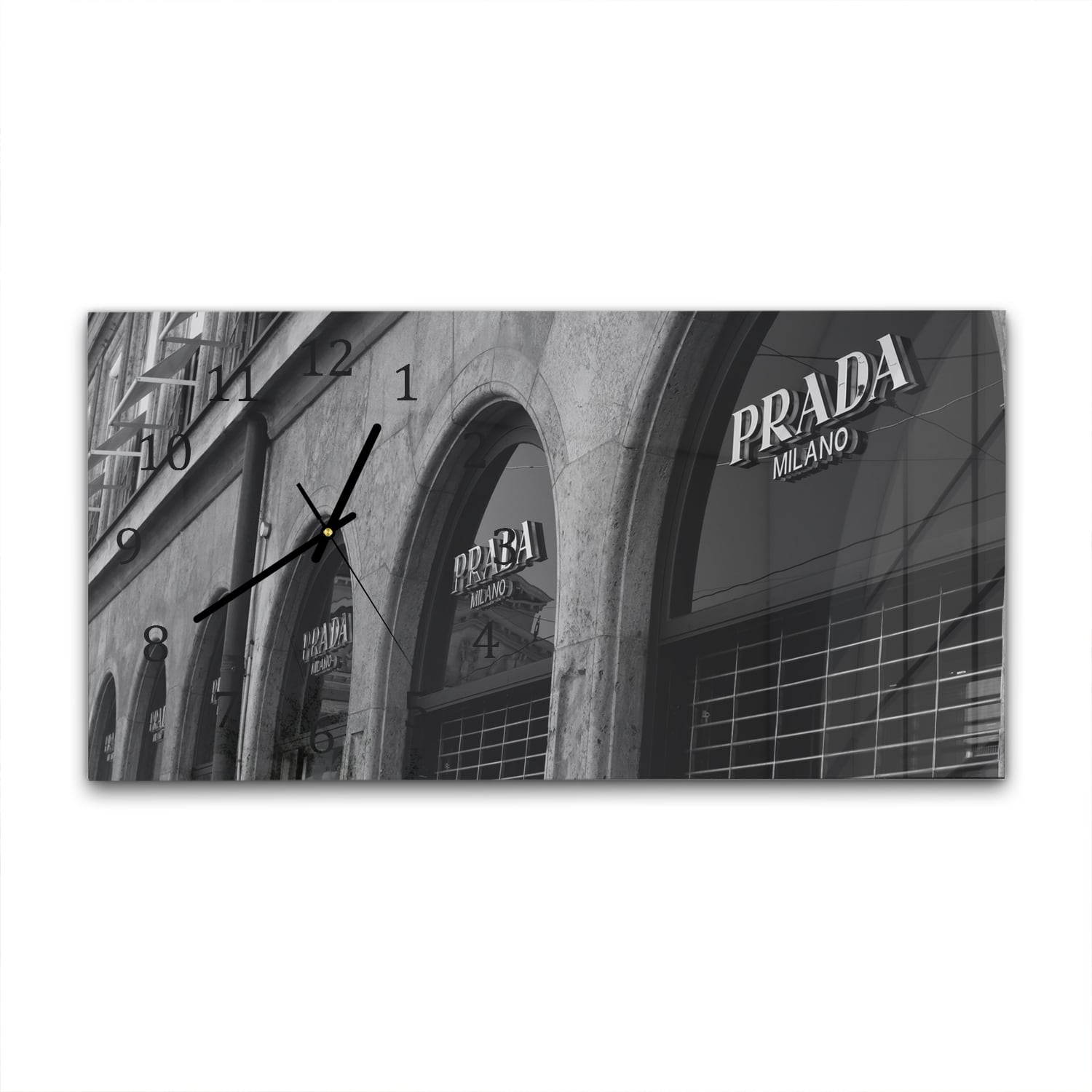 Wanduhr 60x30 - Prada Milano