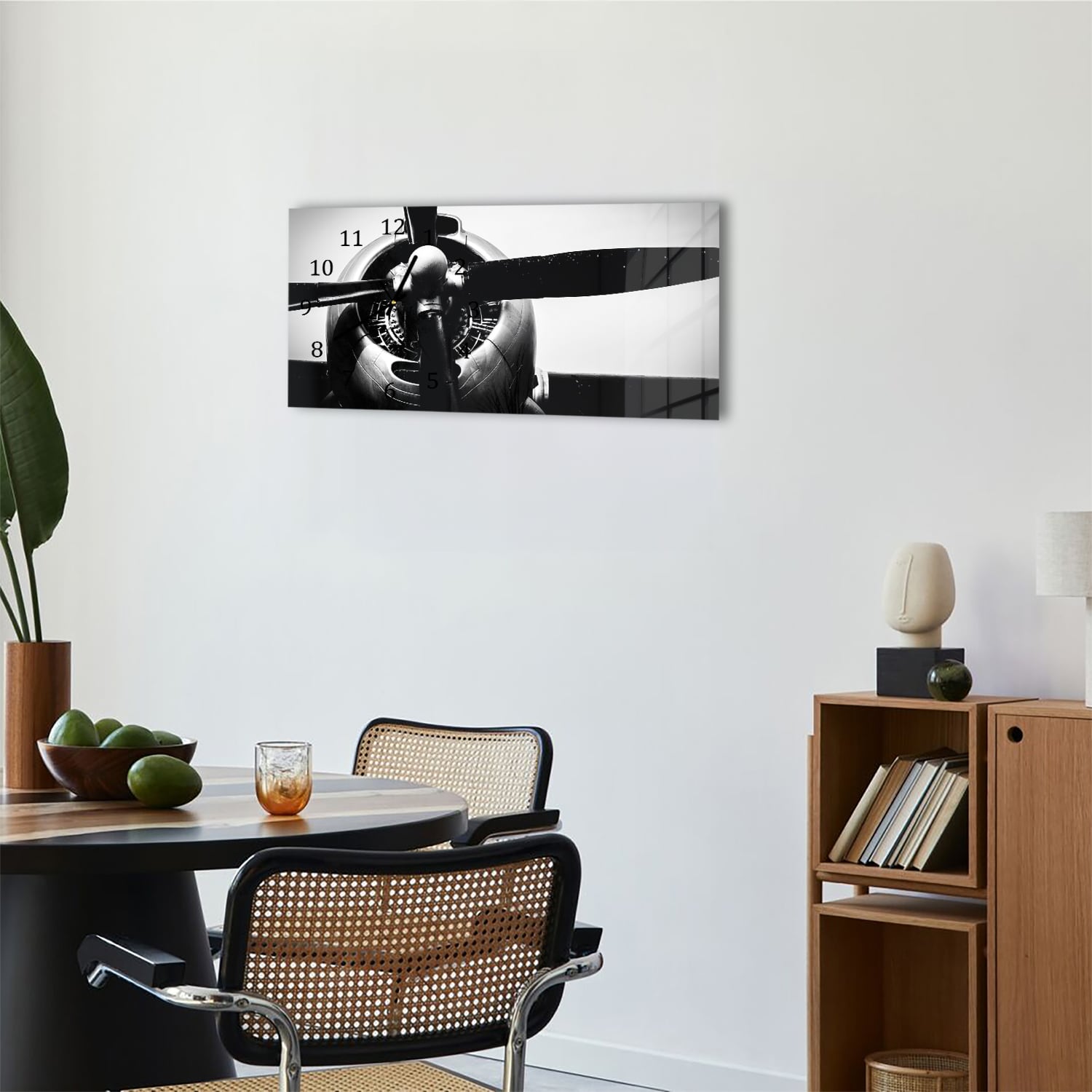 Wanduhr 60x30 - Radialmotor