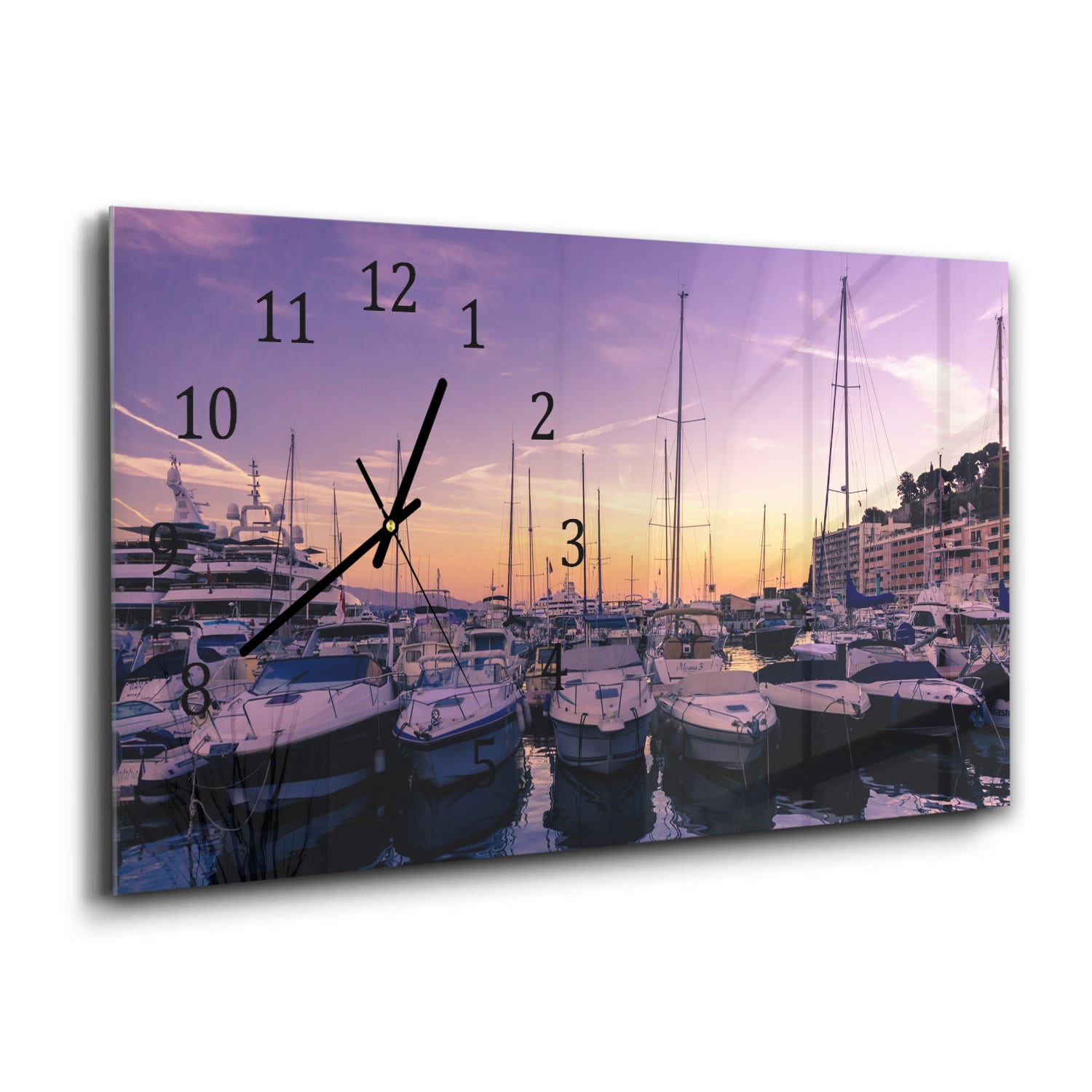 Wanduhr 60x30 - Jachthafen