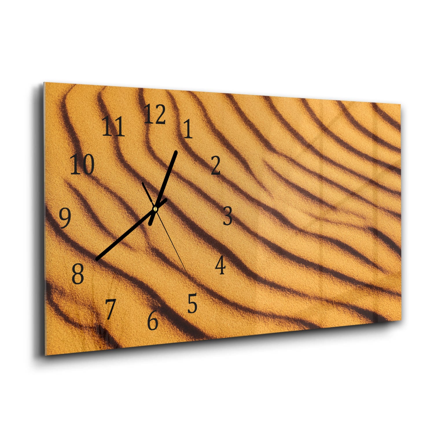 Wanduhr 60x30 - Geschichteter Sand