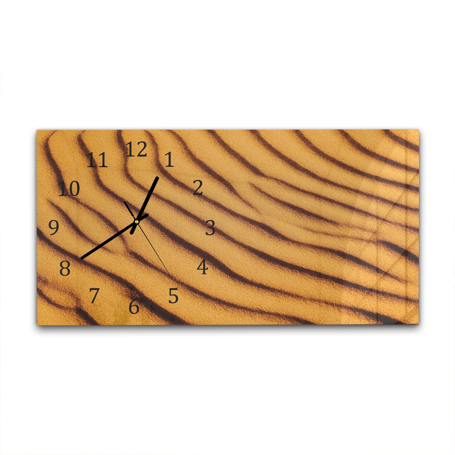 Wanduhr 60x30 - Geschichteter Sand