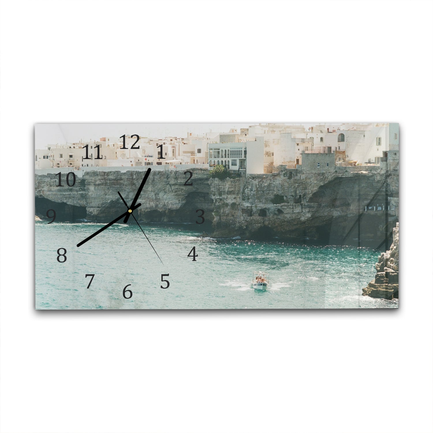 Wanduhr 60x30 - Puglia in Italien