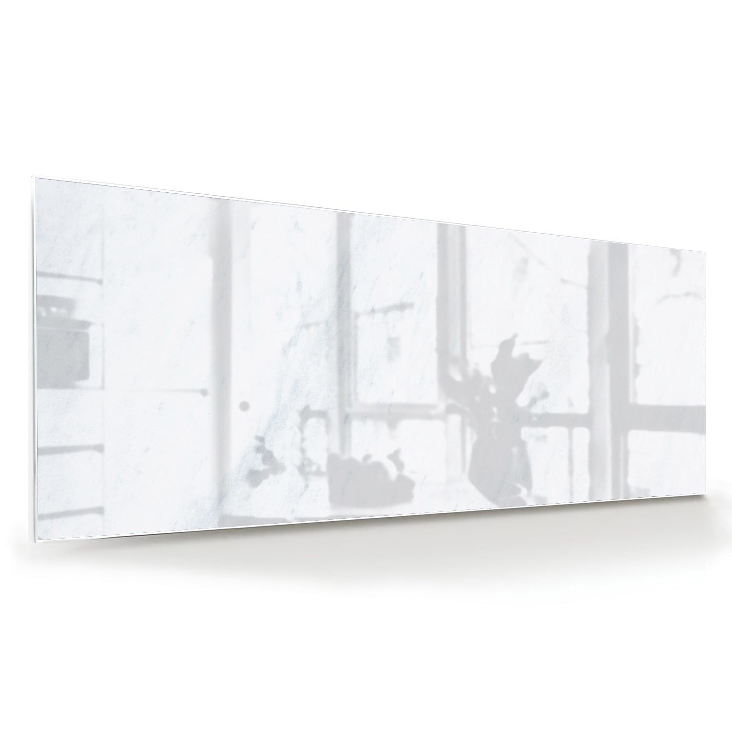 Minimalistisches Glasbild mit hellen Tönen – Glasbild aus Sicherheitsglas, Größe 60x60