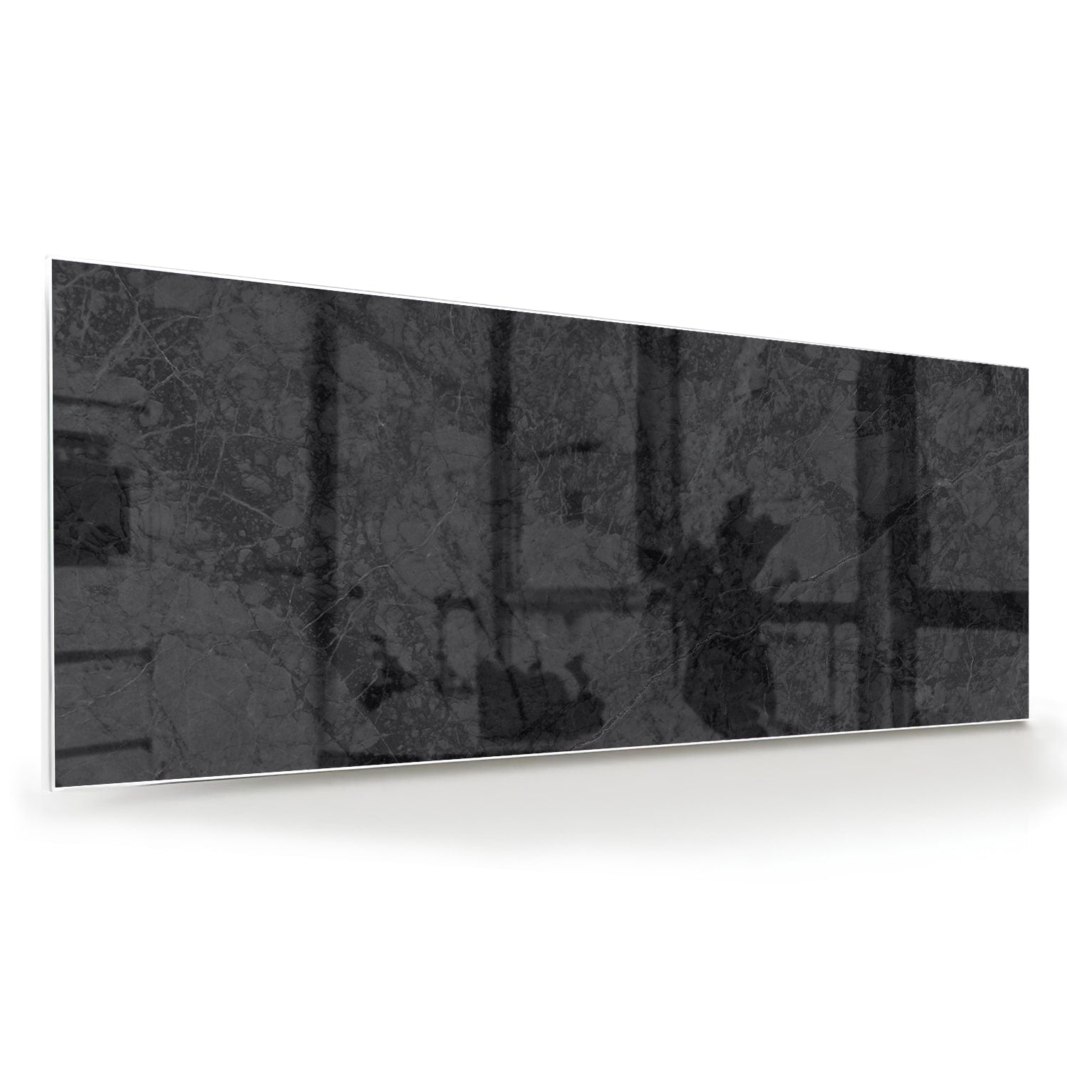 Elegantes Glasbild mit abstrakter Dekoration – Glasbild aus Sicherheitsglas, Größe 60x60