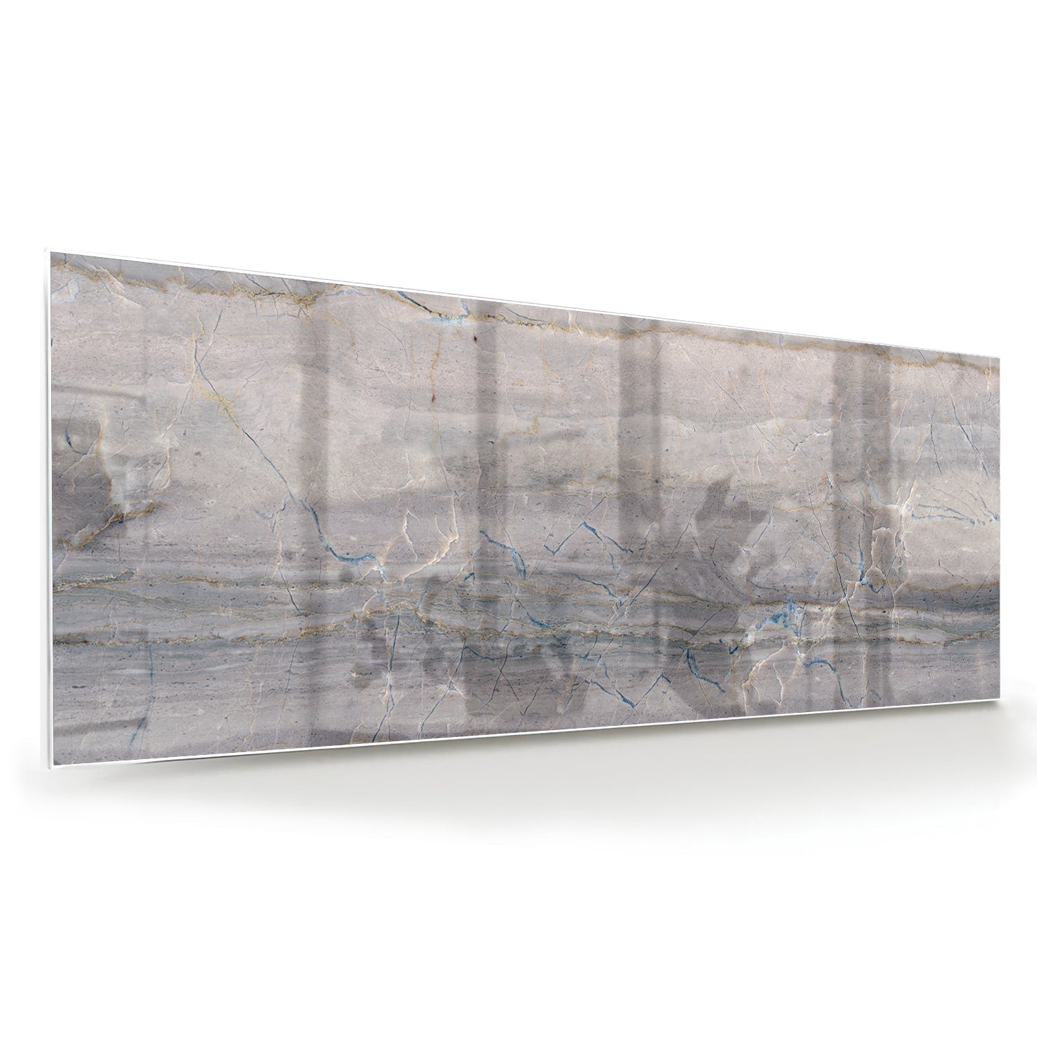 Elegantes Glasbild mit Erdtönen – Glasbild aus Sicherheitsglas, Größe 60x60
