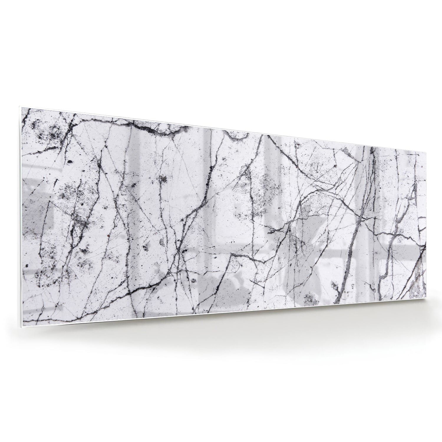 Glasbild mit abstrakter Aststruktur – Glasbild aus Sicherheitsglas, Größe 60x60