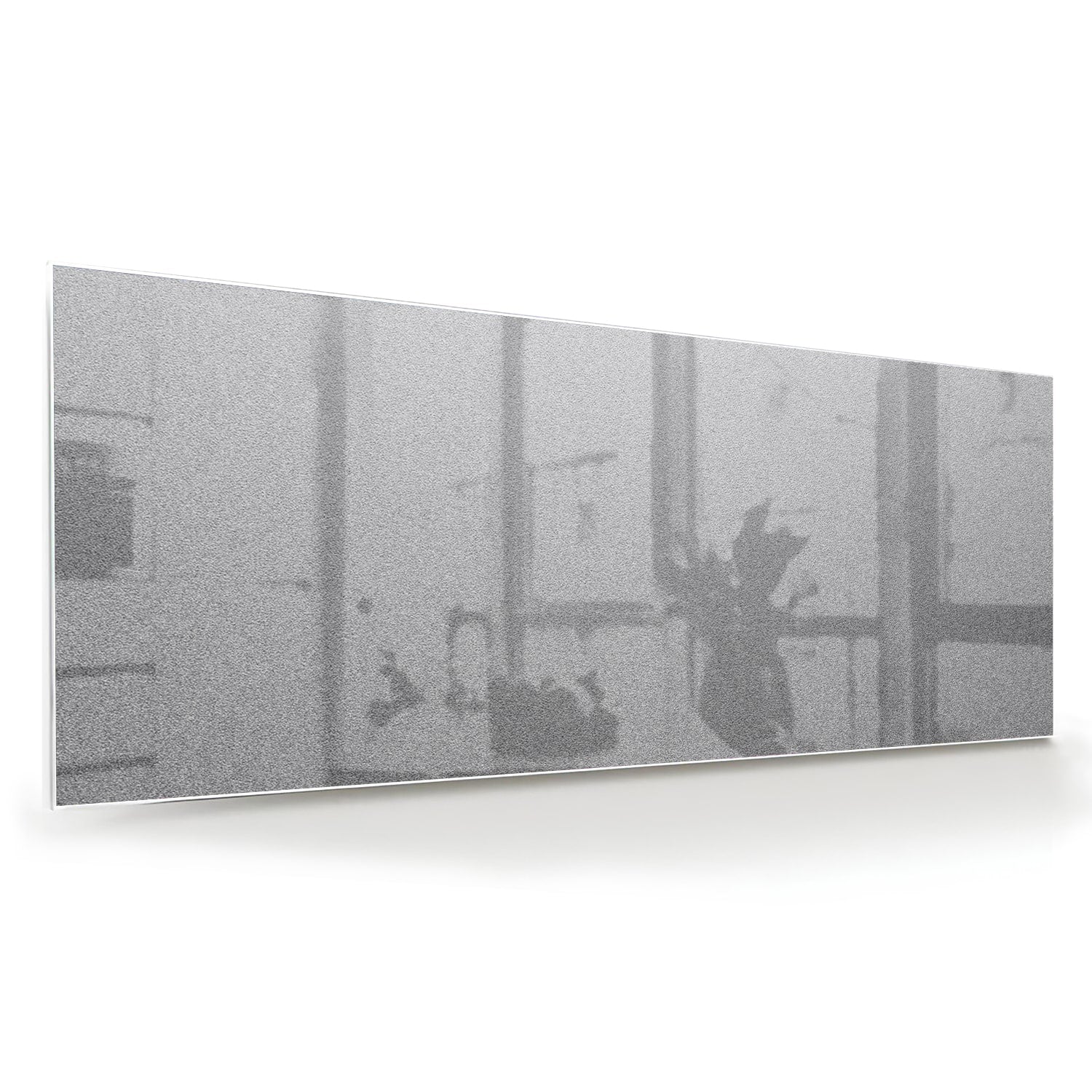 Minimalistisches Glasbild mit dezenten Reflexionen – Glasbild aus Sicherheitsglas, Größe 60x60