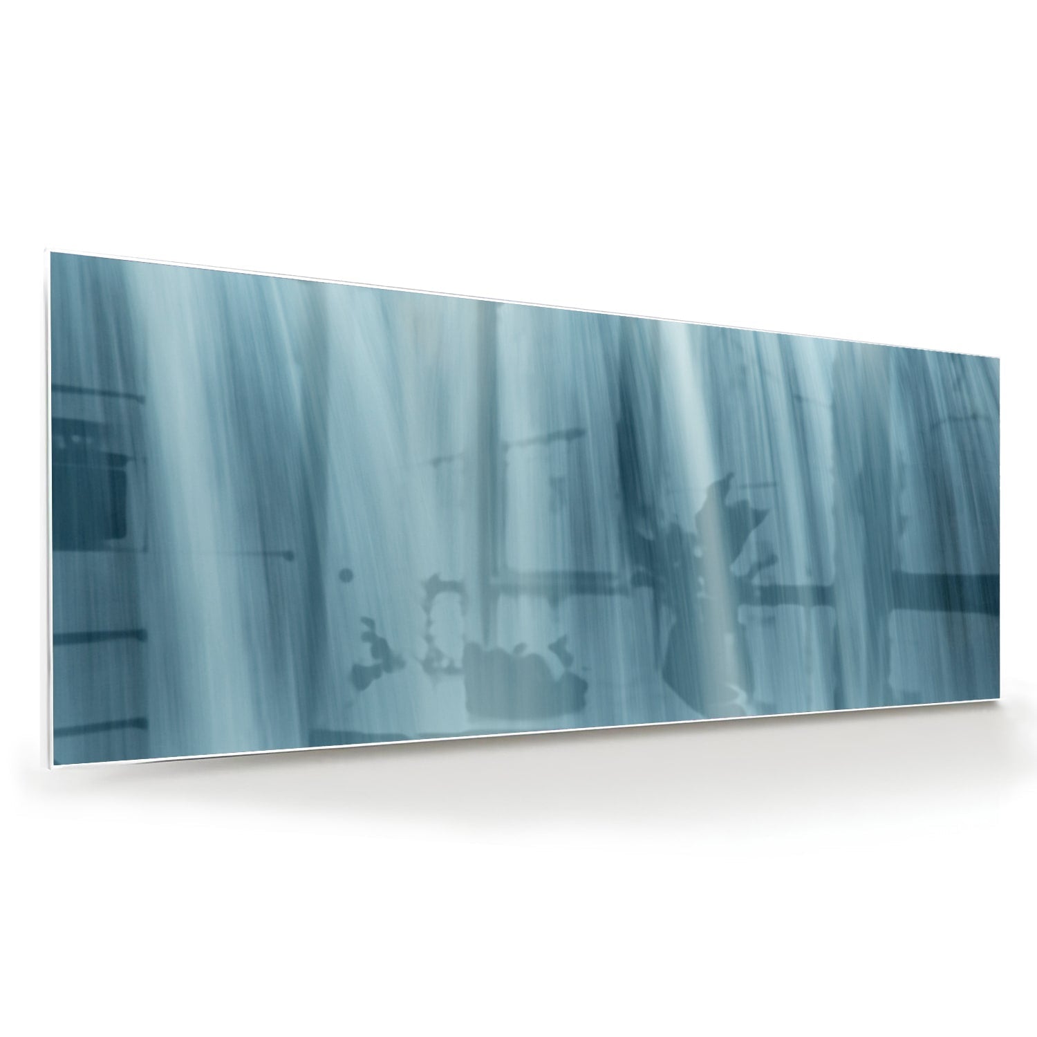 Beruhigendes Glasbild mit Wasserfällen – Glasbild aus Sicherheitsglas, Größe 60x60