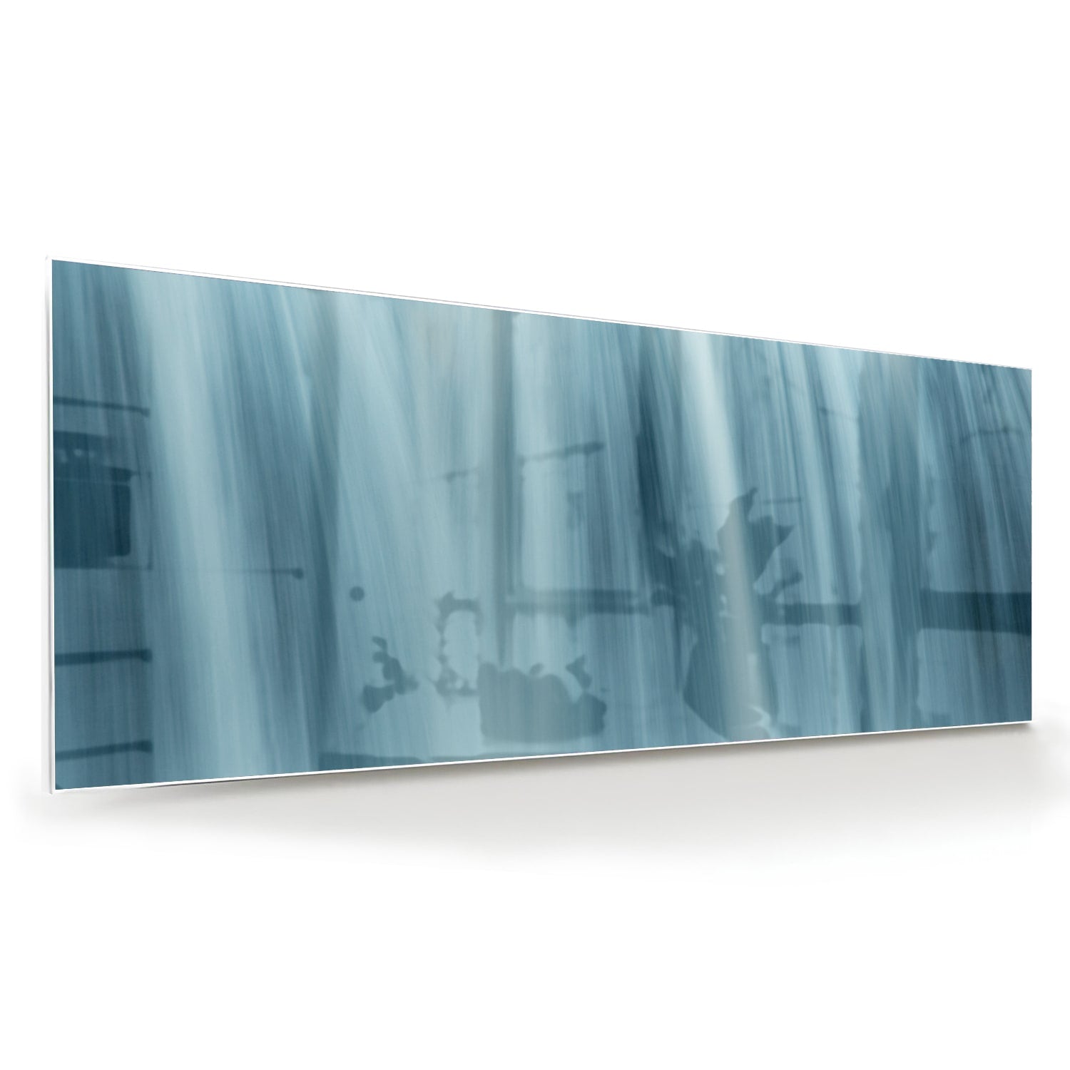 Glasbild Rustgevende Glas mit watervallen