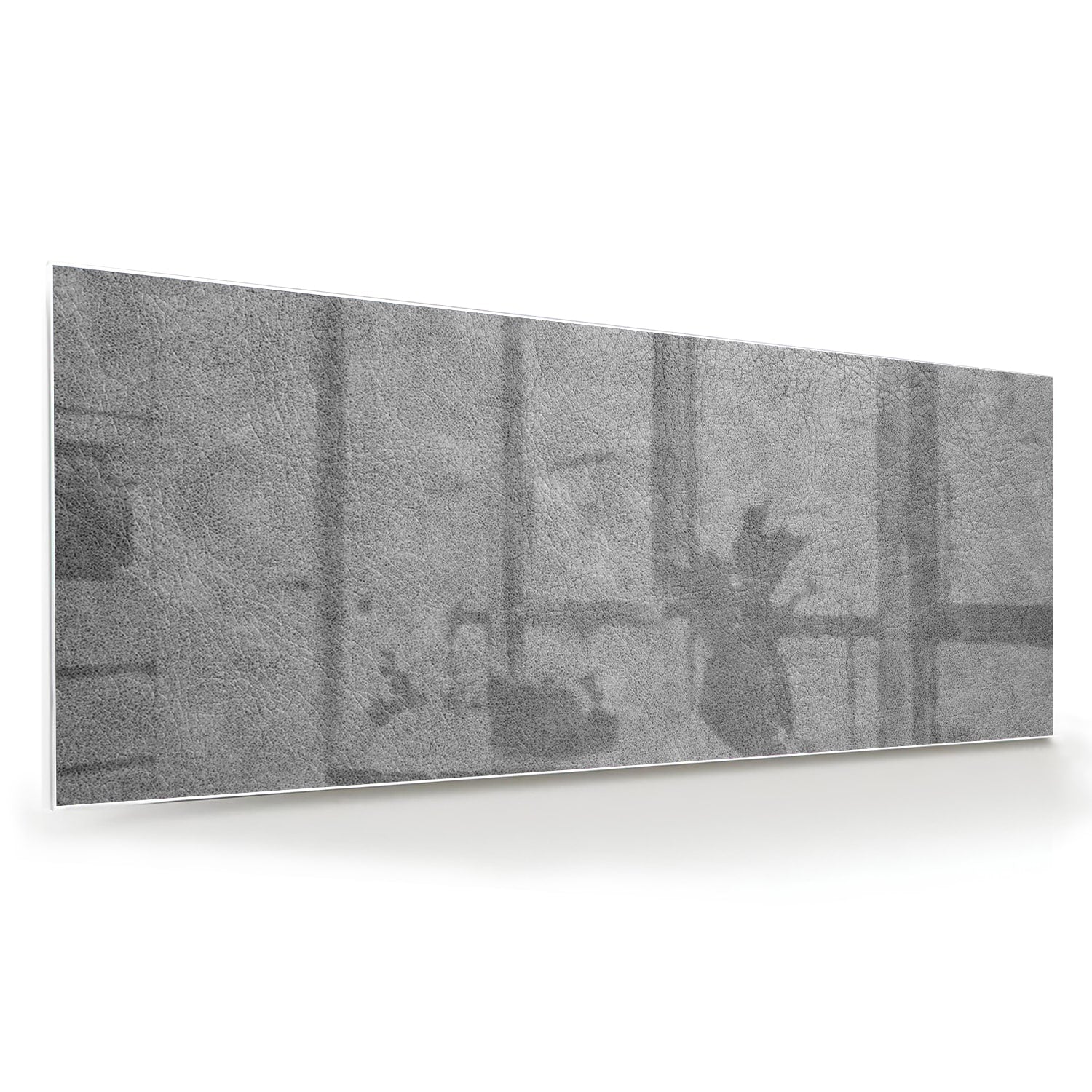 Minimalistisches Glasbild mit Schatten – Glasbild aus Sicherheitsglas, Größe 60x60