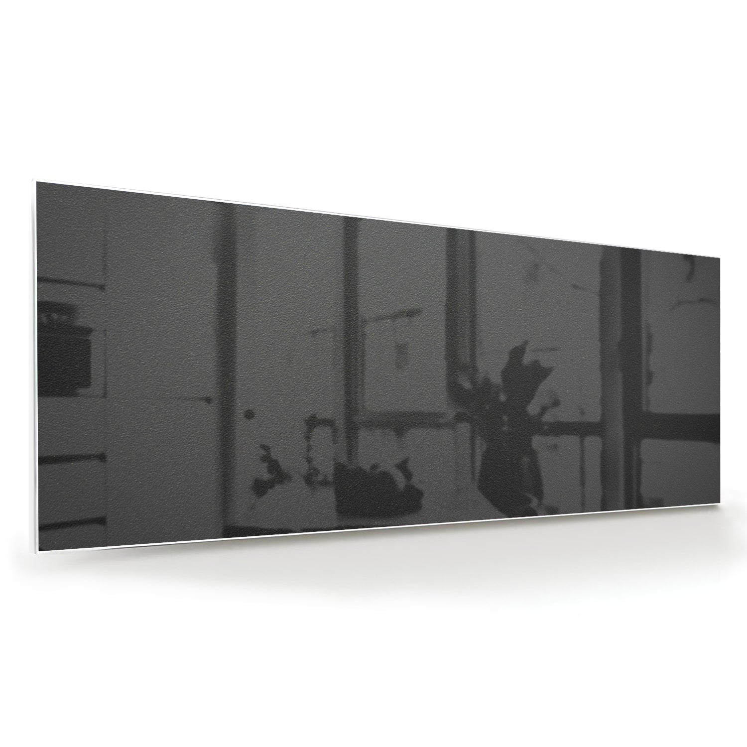 Modernes Glasbild im Schwarz-Weiß-Stil – Glasbild aus Sicherheitsglas, Größe 60x60