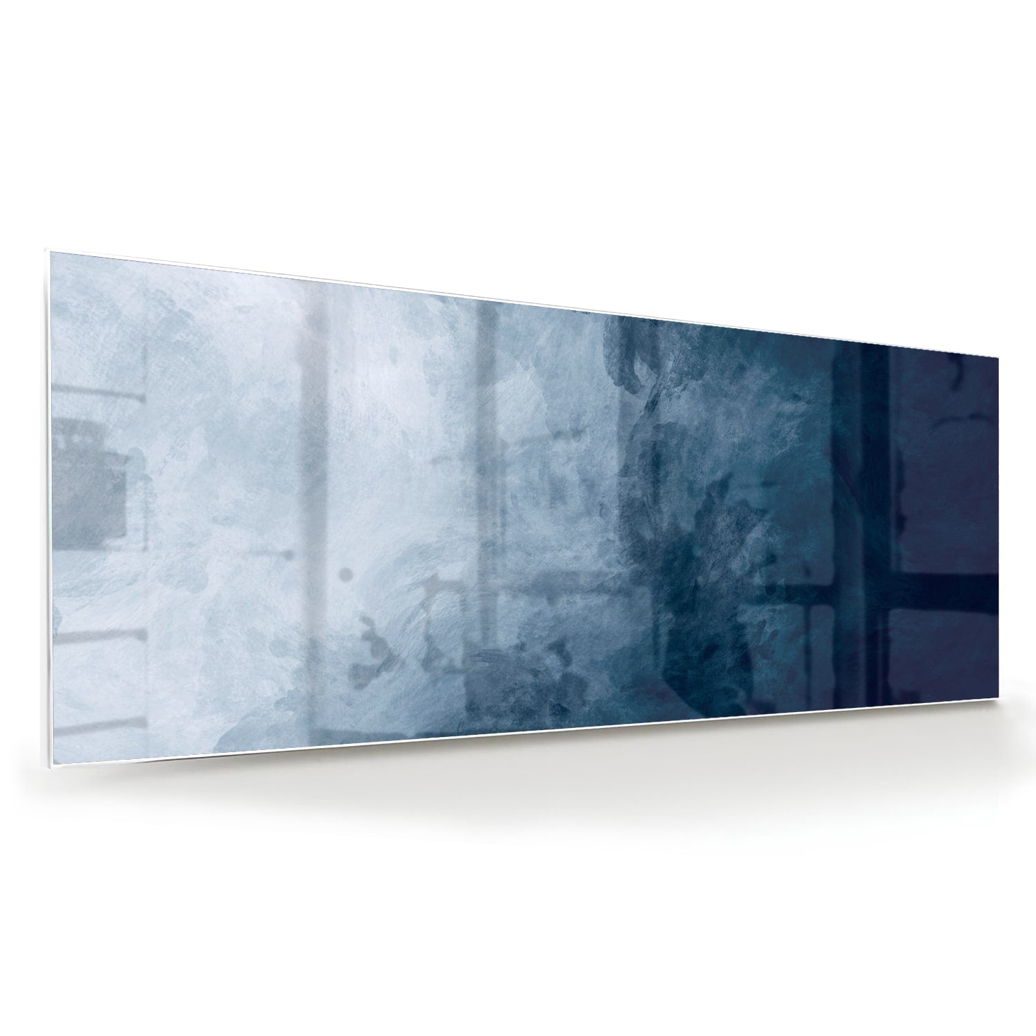 Königsblaues Glasbild – verschiedene Größen – Glasbild aus Sicherheitsglas, Größe 60x60