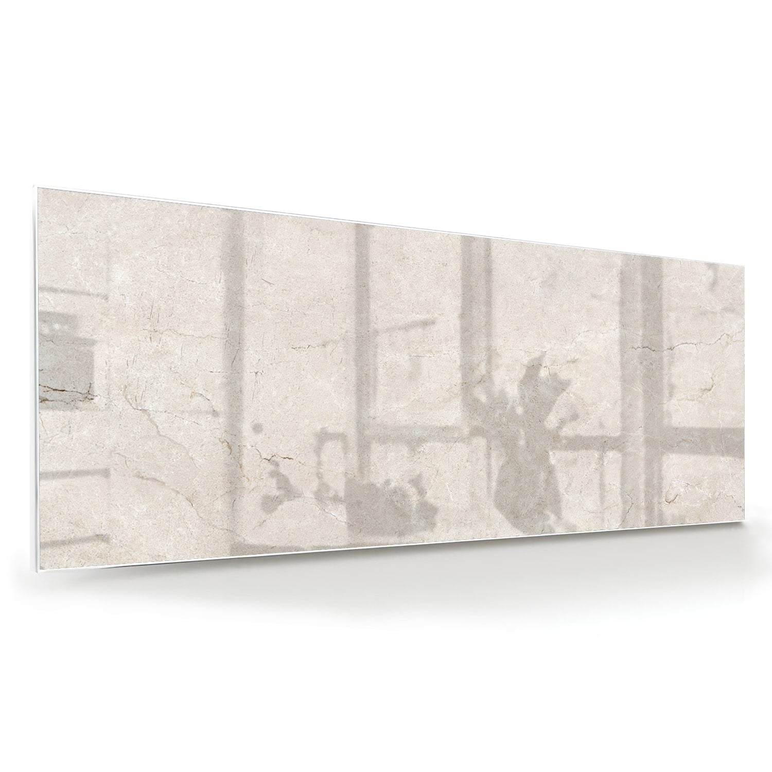 Elegantes Glasbild mit dezenten Schattendetails – Glasbild aus Sicherheitsglas, Größe 60x60