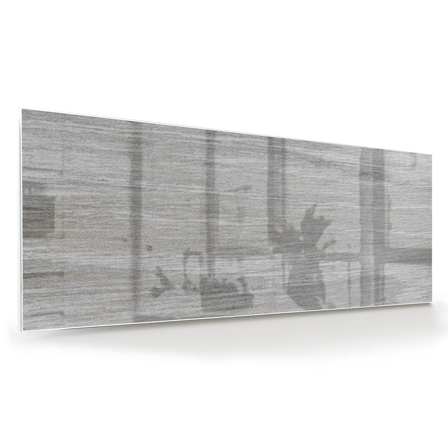 Minimalistisches Glasbild mit rustikalen Akzenten – Glasbild aus Sicherheitsglas, Größe 60x60