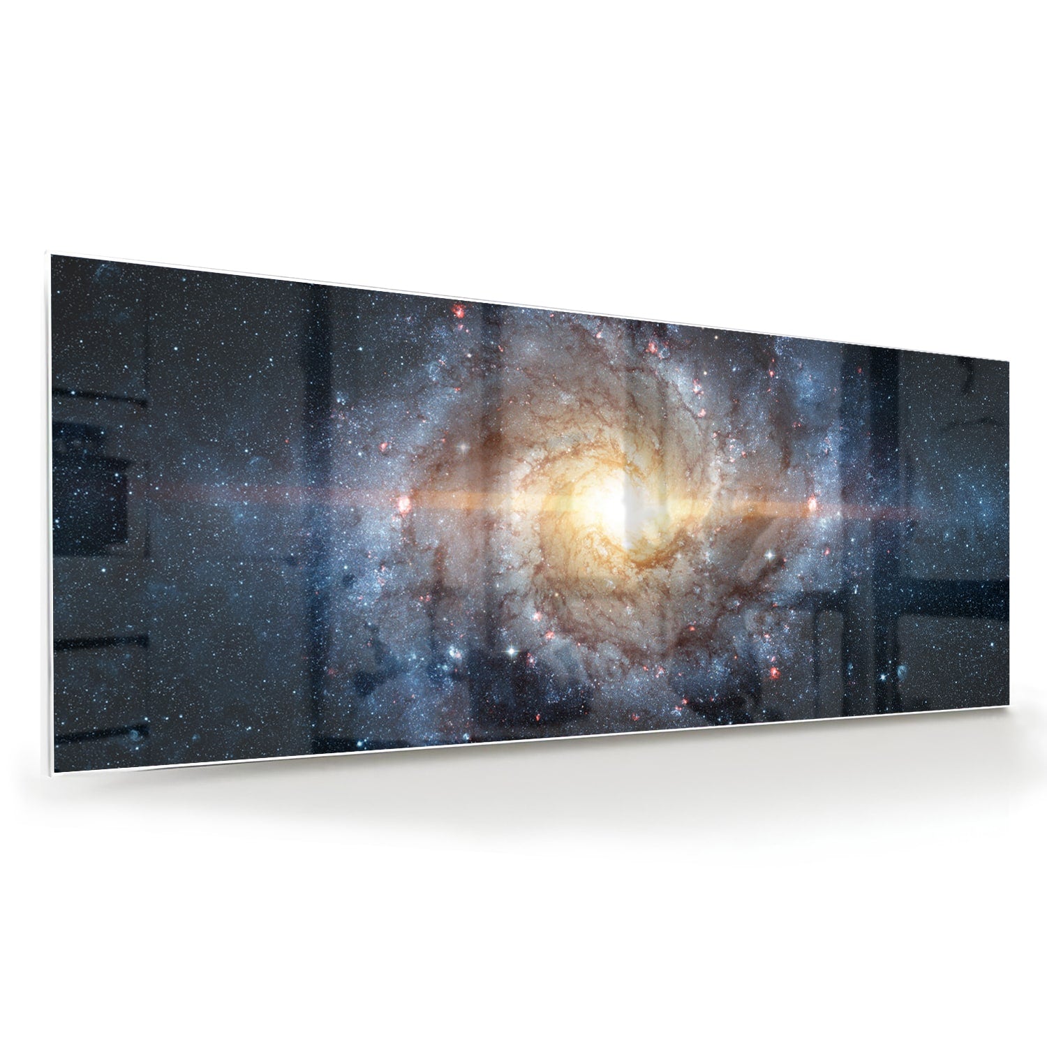 Glasbild mit einer zauberhaften Galaxie – Glasbild aus Sicherheitsglas, Größe 60x60