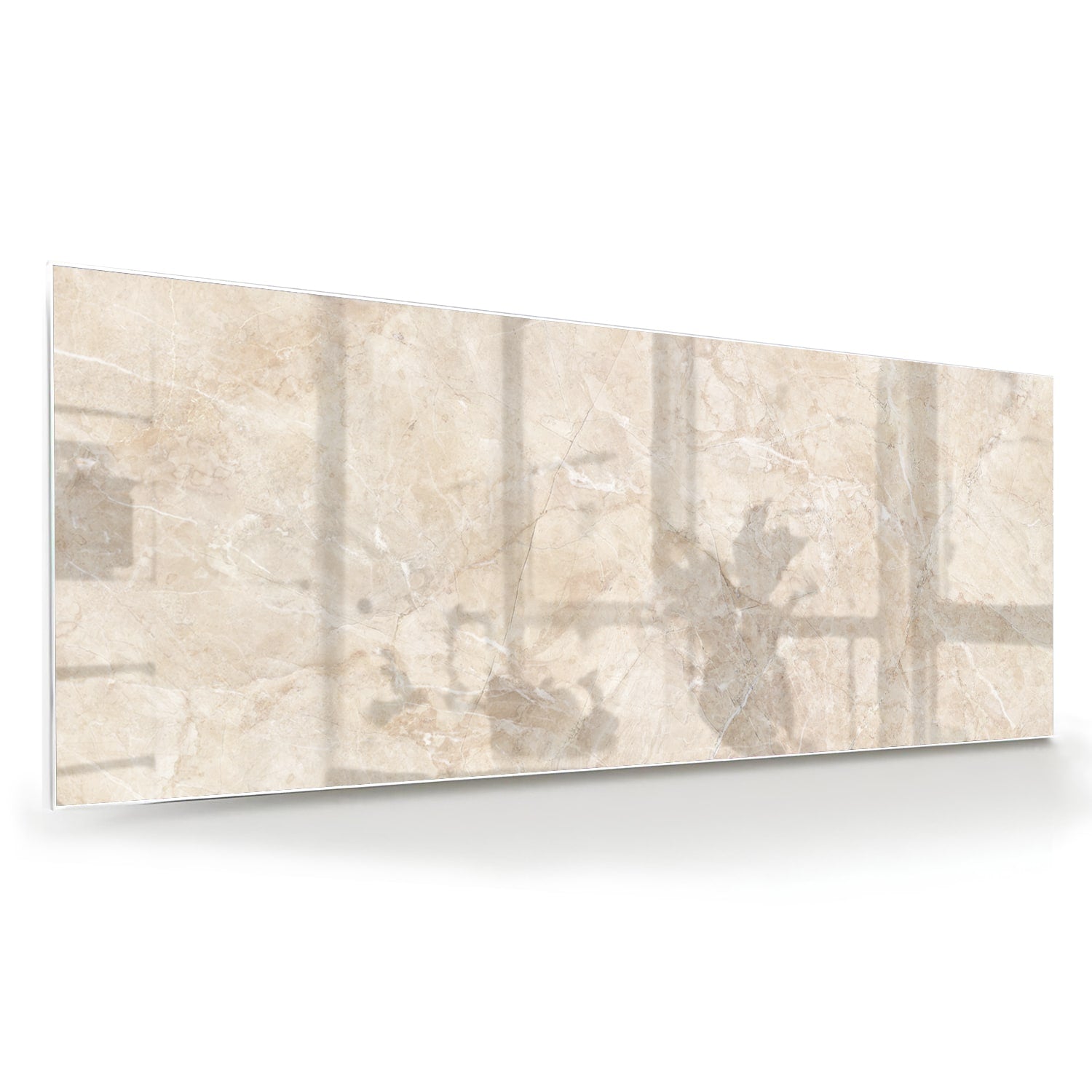 Elegantes Glasbild mit natürlichen Farbtönen – Glasbild aus Sicherheitsglas, Größe 60x60