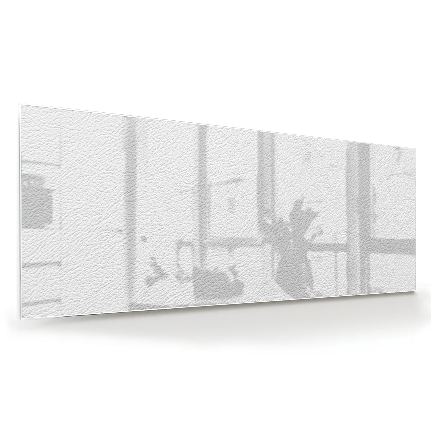 Minimalistisches Glasbild mit Fensterreflexion – Glasbild aus Sicherheitsglas, Größe 60x60