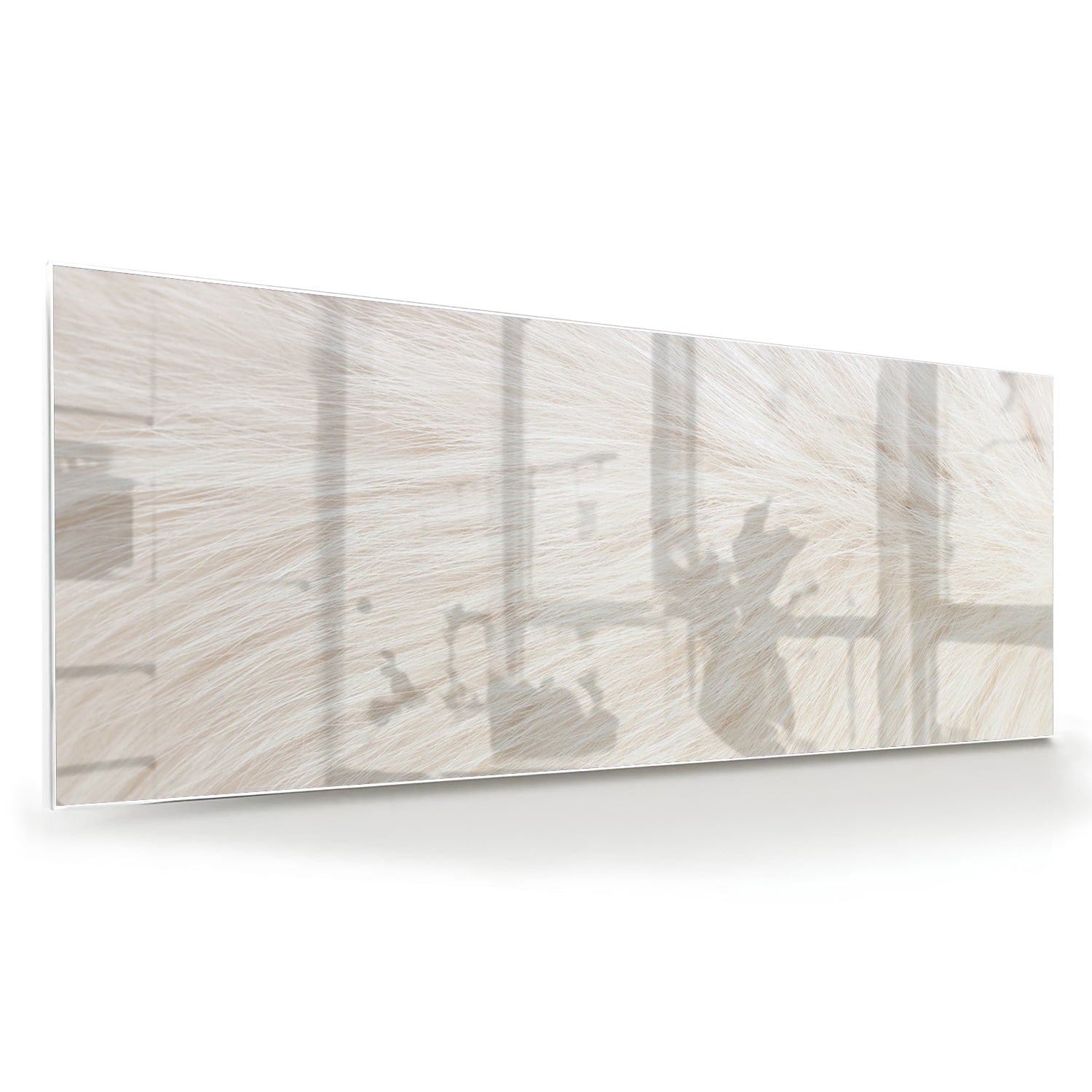 Minimalistisches Glasbild mit Naturmotiv – Glasbild aus Sicherheitsglas, Größe 60x60