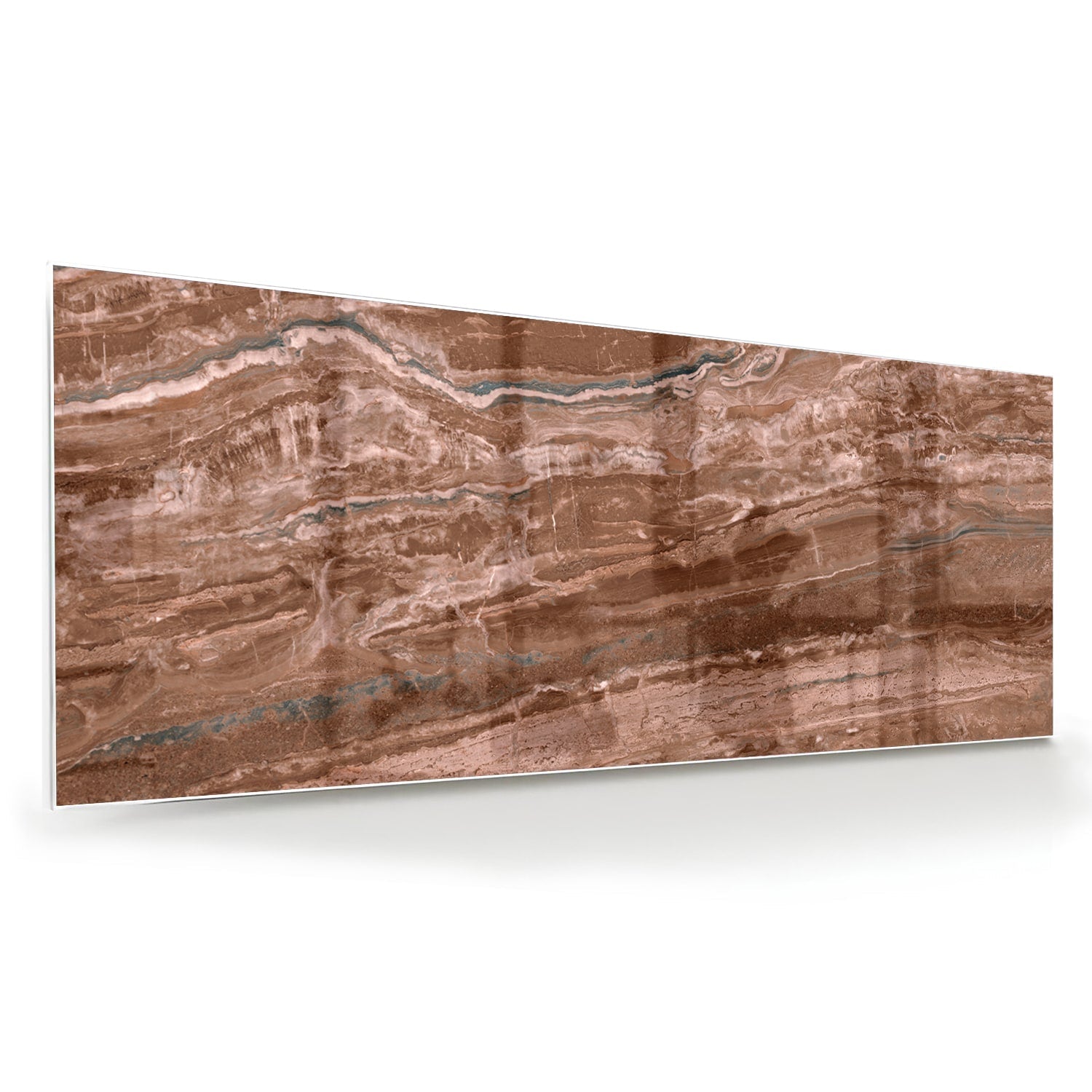 Einzigartiges Glasbild in Erdtönen – Glasbild aus Sicherheitsglas, Größe 60x60