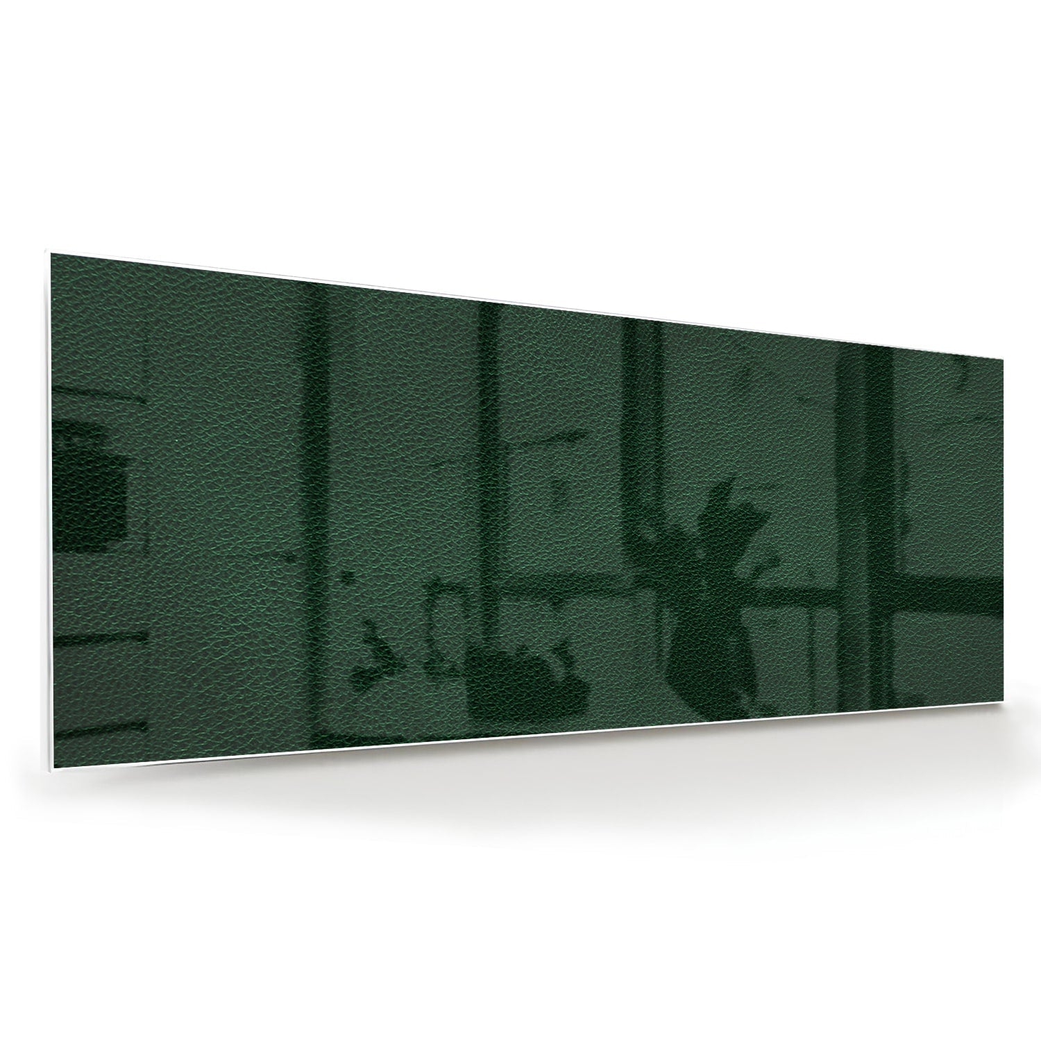 Minimalistisches grünes Glasbild für moderne Einrichtungen – Glasbild aus Sicherheitsglas, Größe 60x60