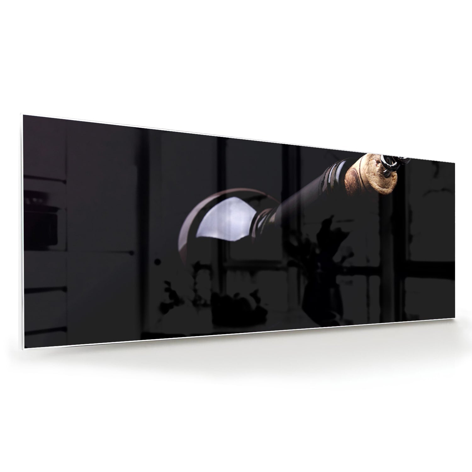 Elegantes Glasbild mit Griff – Glasbild aus Sicherheitsglas, Größe 60x60