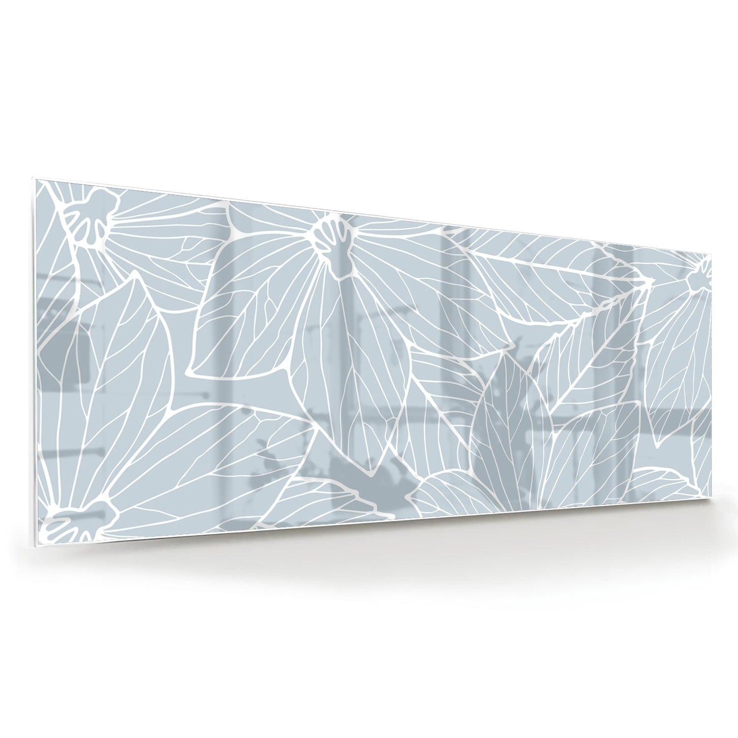 Stilvolles Glasbild mit botanischen Motiven – Glasbild aus Sicherheitsglas, Größe 60x60