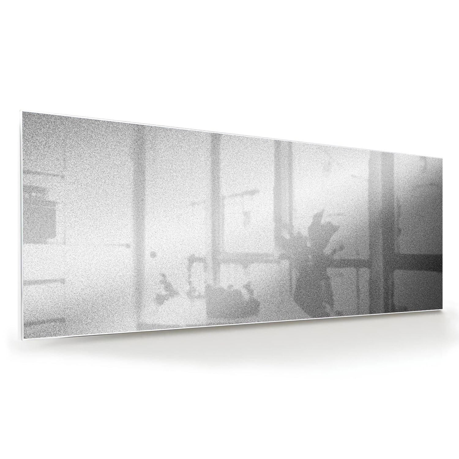 Minimalistisches Glasbild mit Reflexionen – Glasbild aus Sicherheitsglas, Größe 60x60
