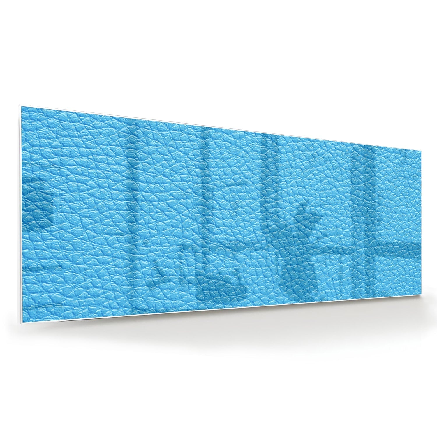 Modernes blaues Glasbild für ein stilvolles Interieur – Glasbild aus Sicherheitsglas, Größe 60x60